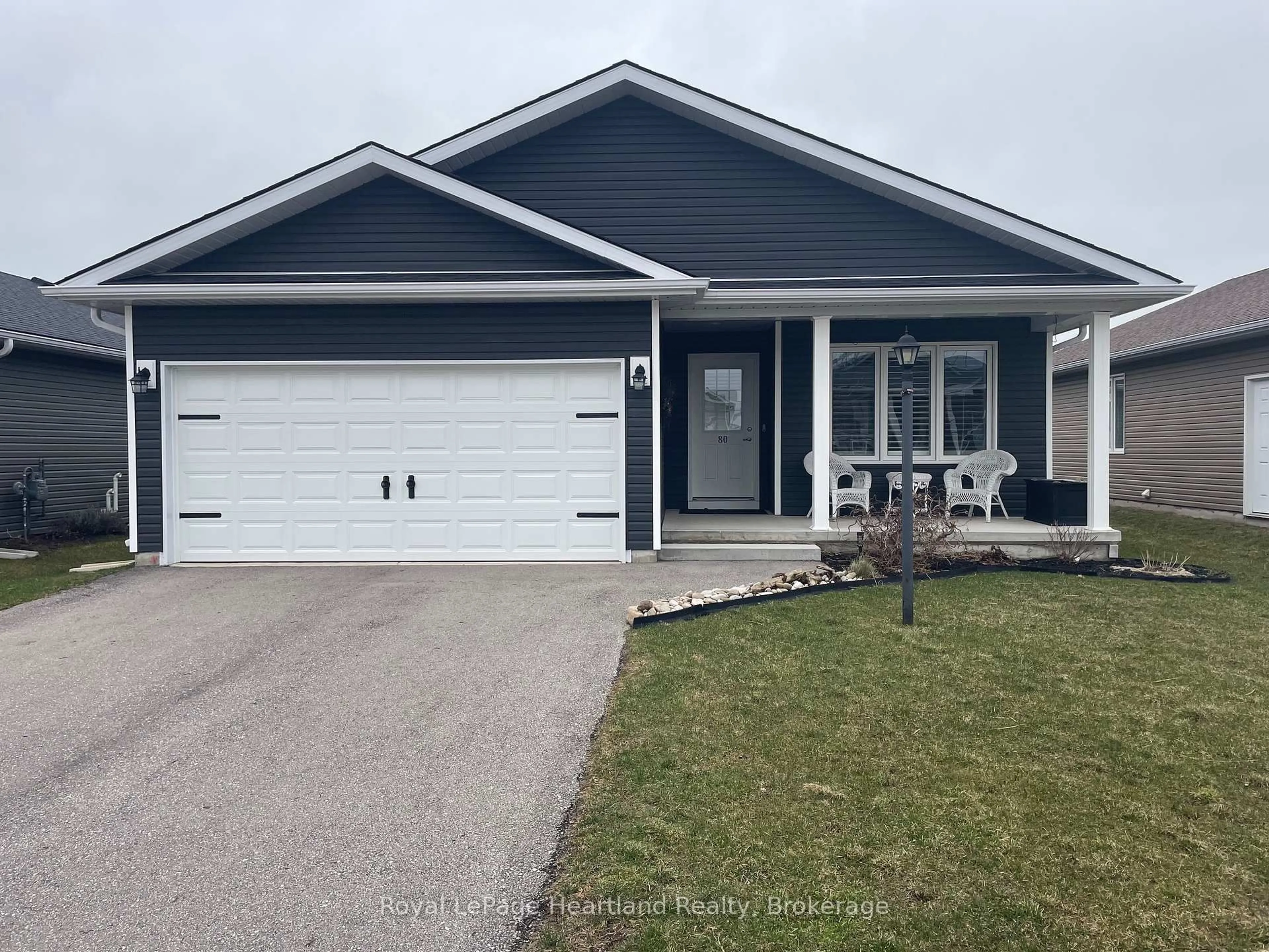 Home with vinyl exterior material, street for 80 LAKE BREEZE Dr, Ashfield-Colborne-Wawanosh Ontario N7A 0B9