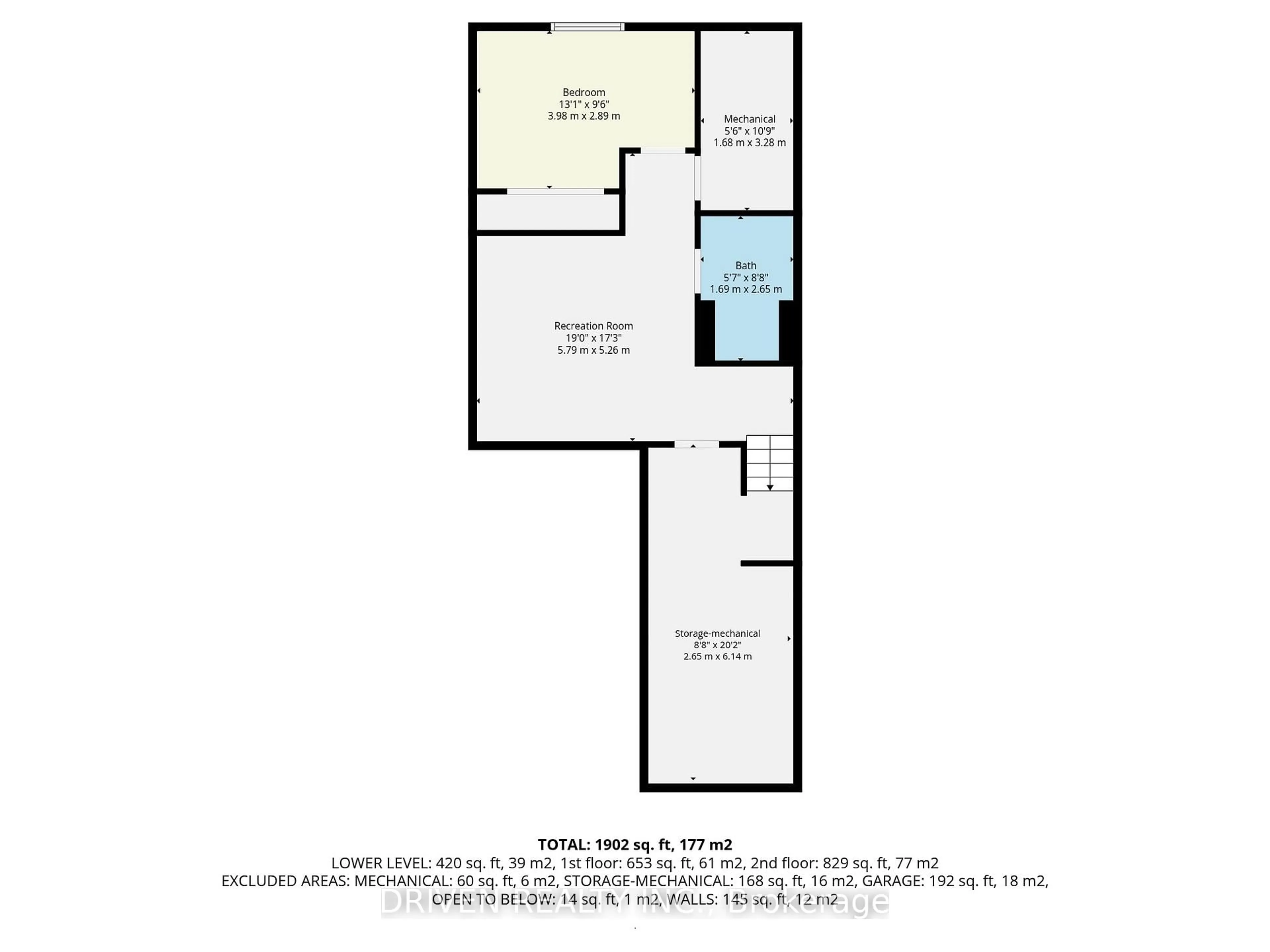 Floor plan for 627 Via Campanale Ave, Ottawa Ontario K2J 4A2