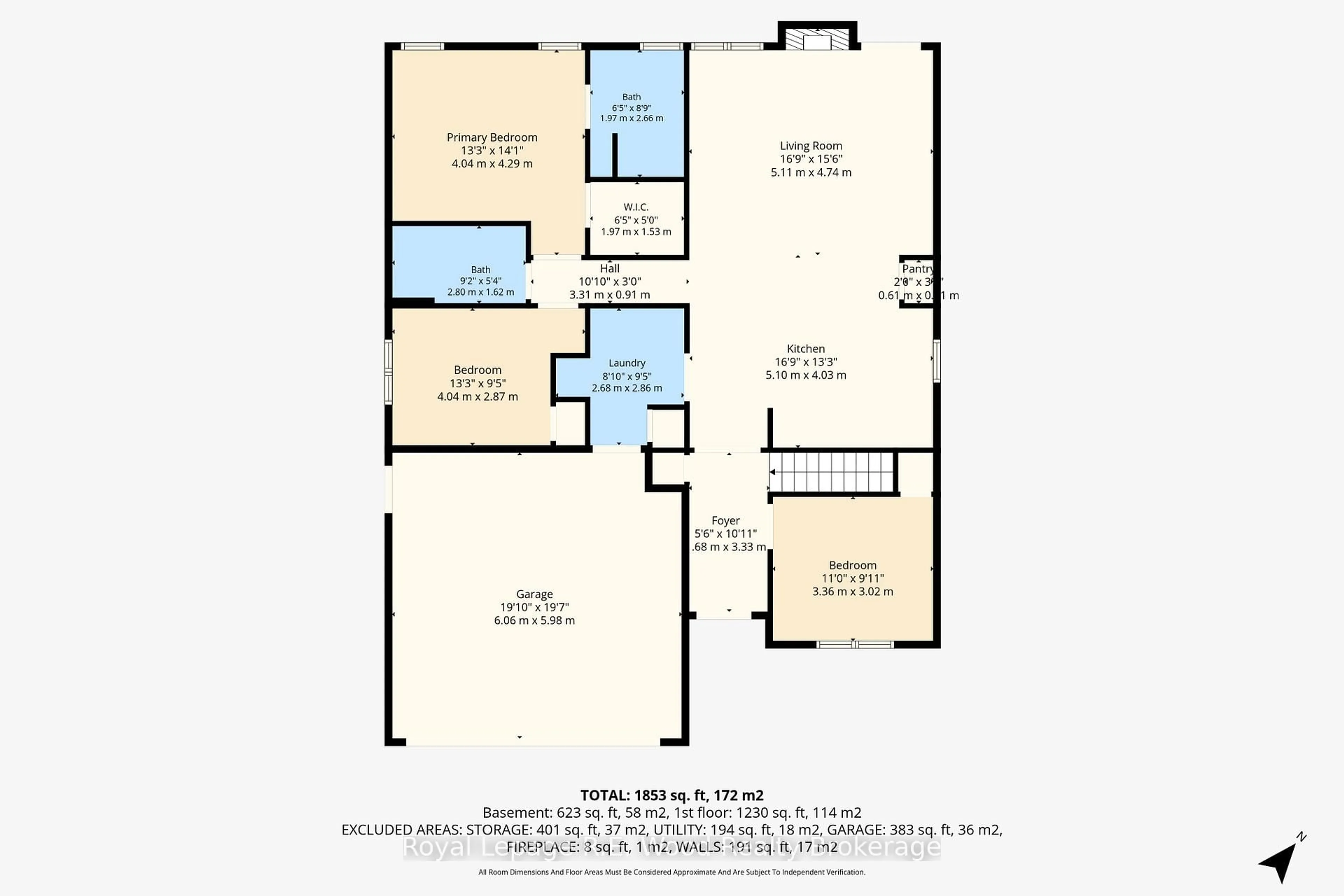 Floor plan for 16 Colin Ave, Tillsonburg Ontario N4G 0E5
