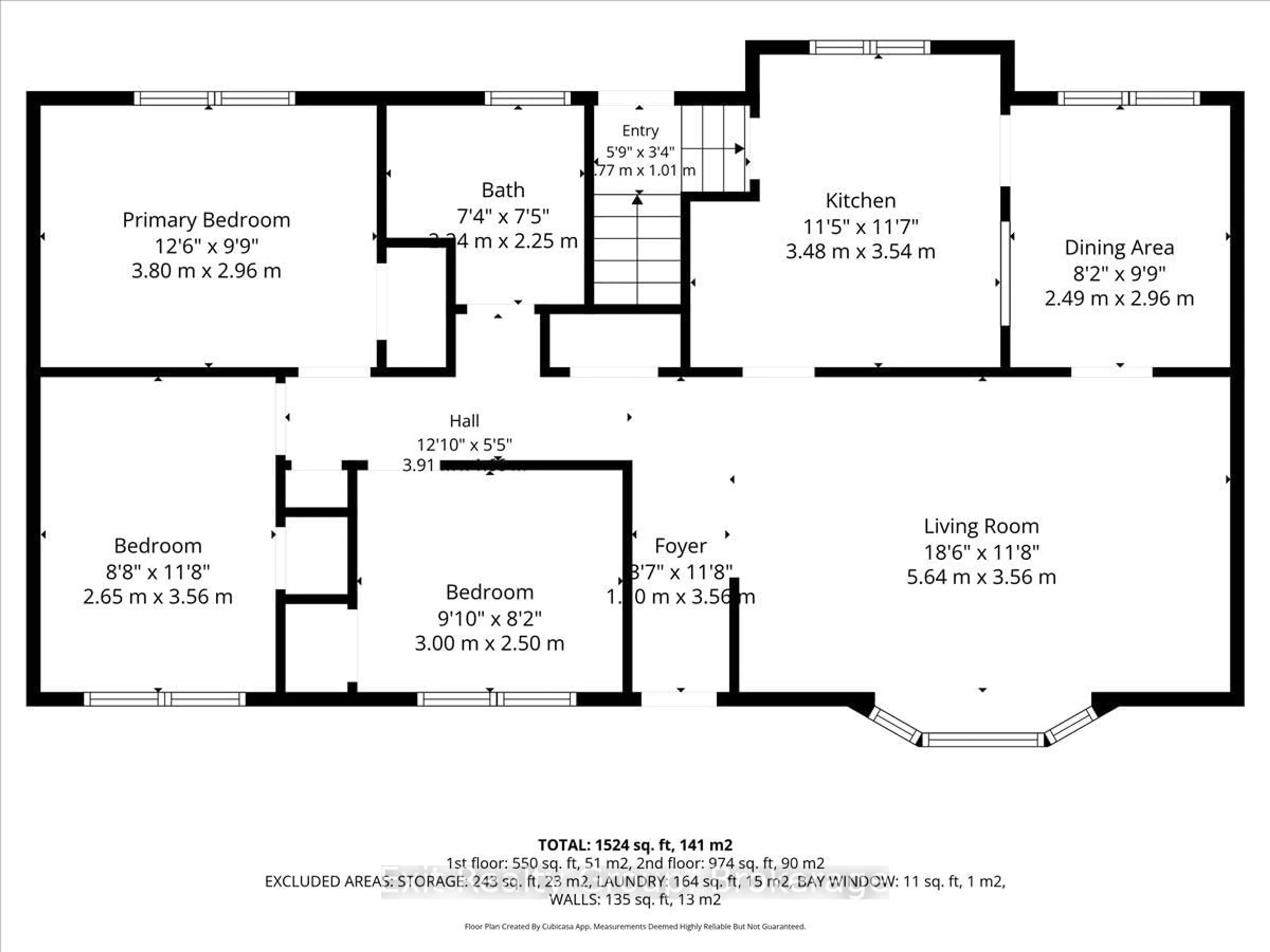 Floor plan for 261 Byron St, Quinte West Ontario K8V 2Z3