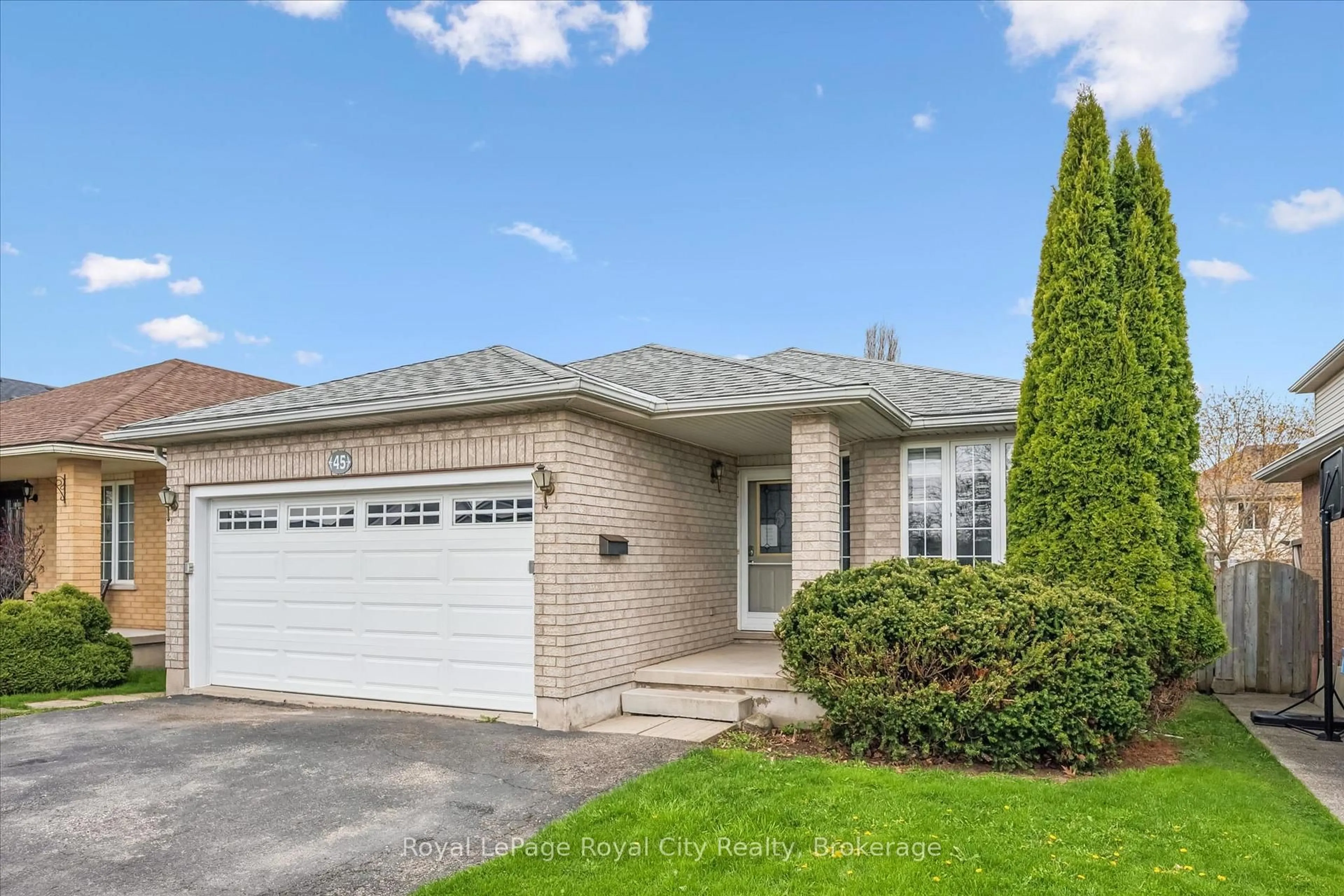 Home with brick exterior material, street for 45 Borland Dr, Guelph Ontario N1G 5B5