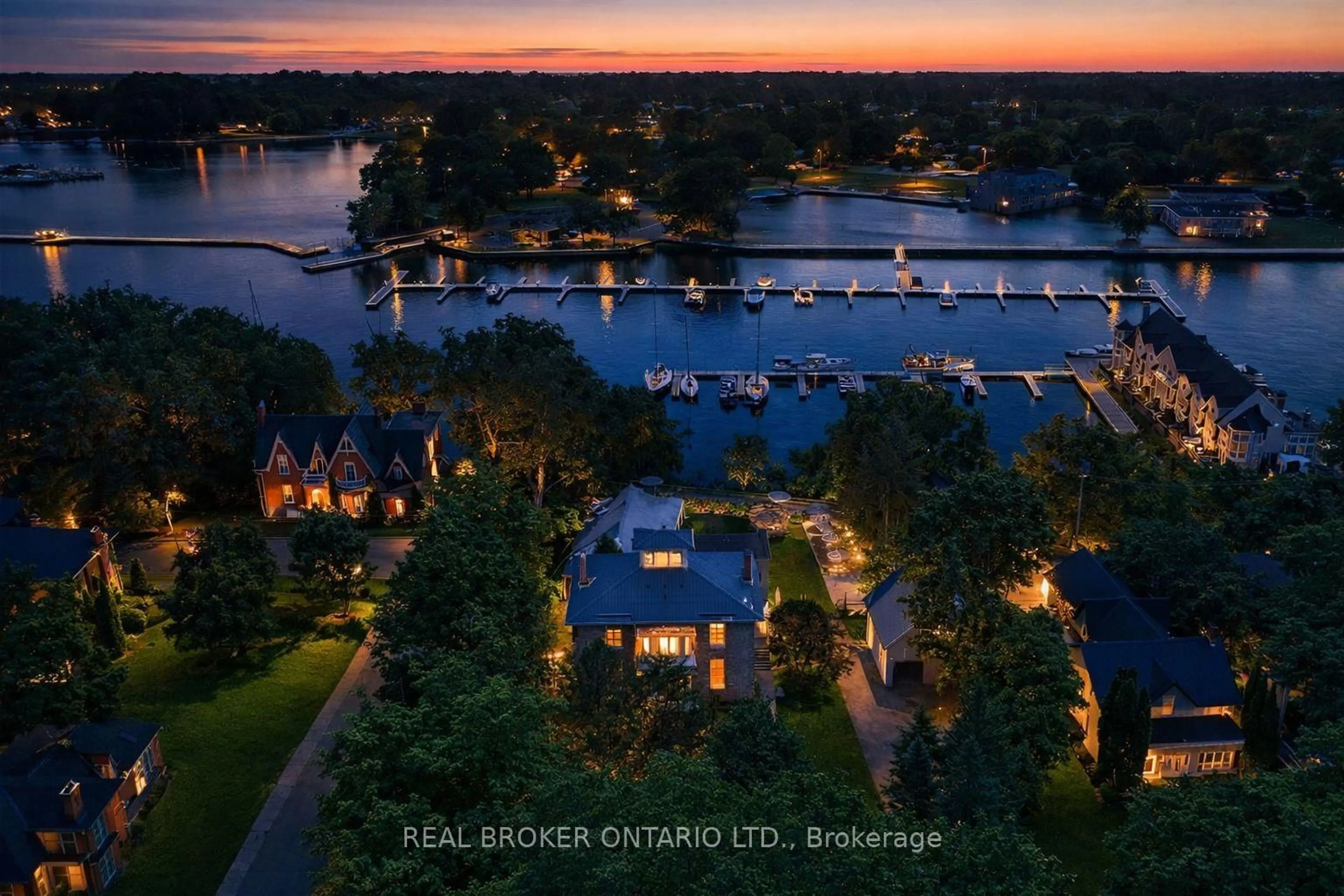 A pic from outside/outdoor area/front of a property/back of a property/a pic from drone, water/lake/river/ocean view for 346 Picton Main St, Prince Edward County Ontario K0K 2T0