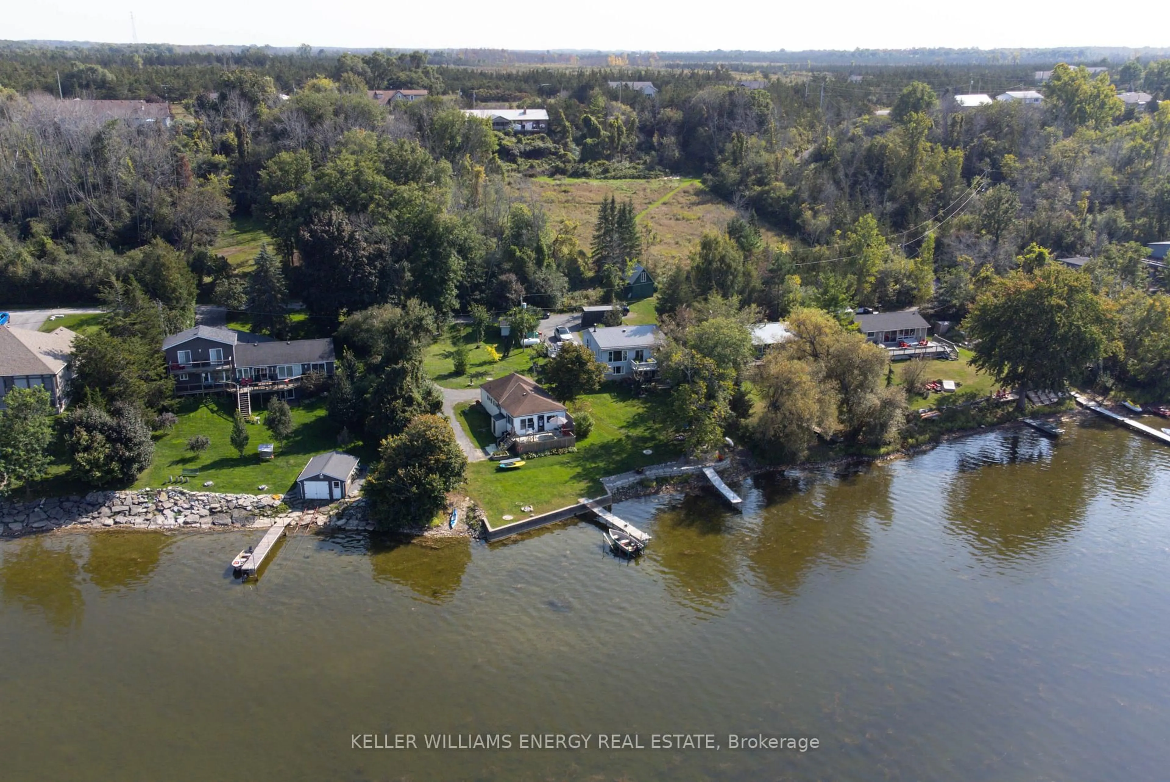 A pic from outside/outdoor area/front of a property/back of a property/a pic from drone, water/lake/river/ocean view for 96/102 Bishop Lane, Prince Edward County Ontario K0K 1A0