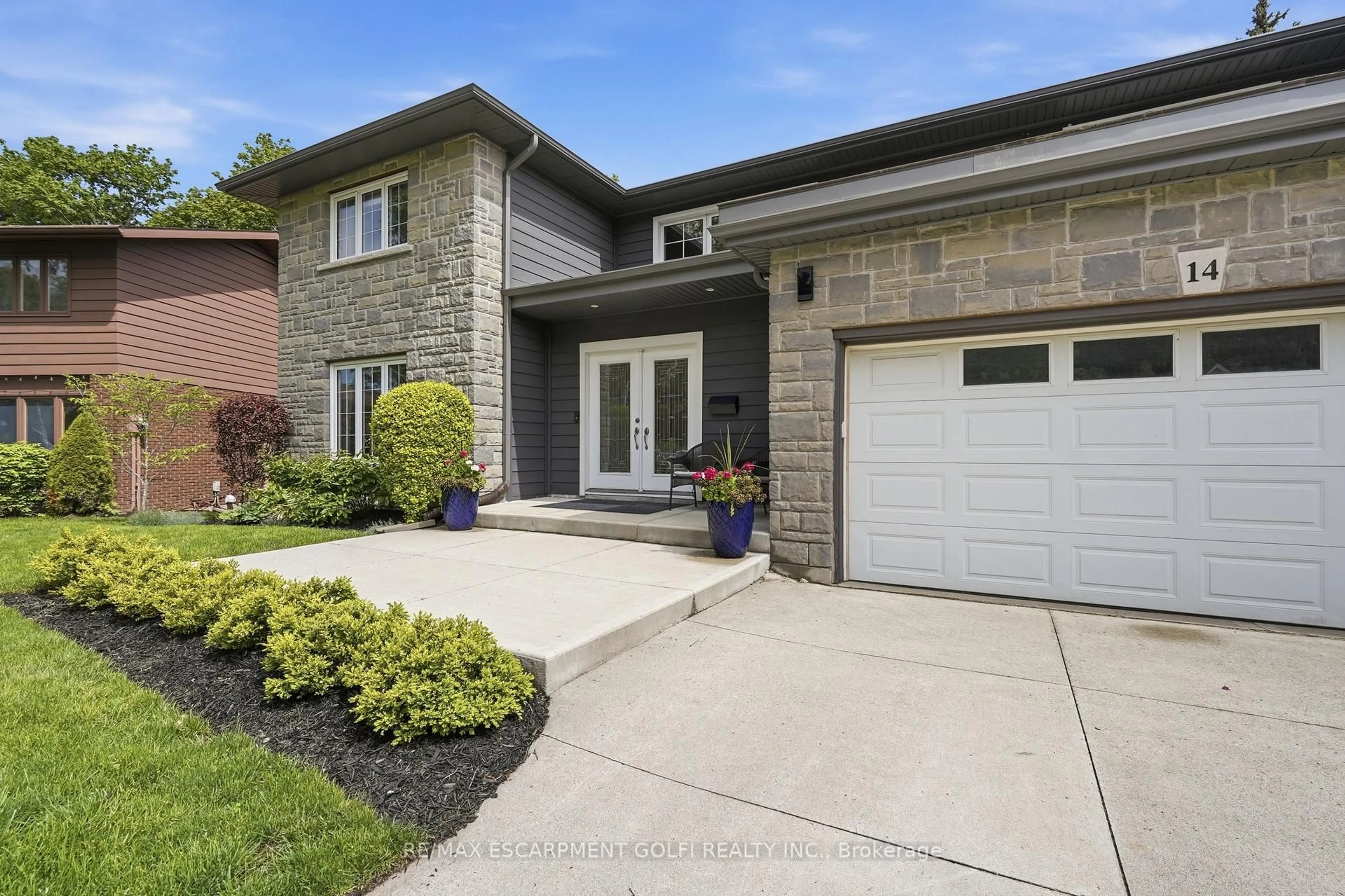 Home with brick exterior material, street for 14 Leslie Dr, Hamilton Ontario L8G 2P9