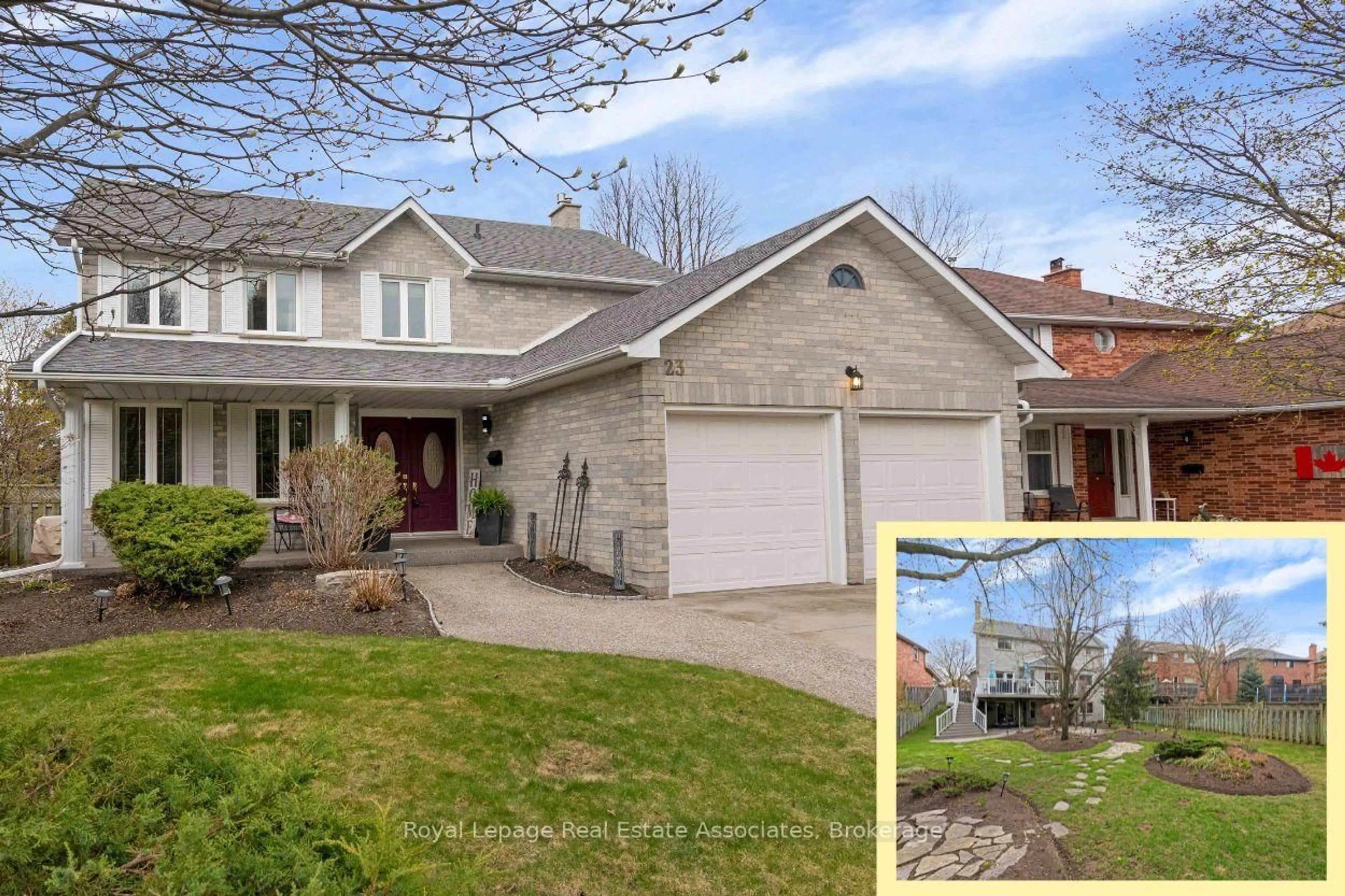 Home with brick exterior material, street for 23 Handorf Dr, Cambridge Ontario N3C 3Y2