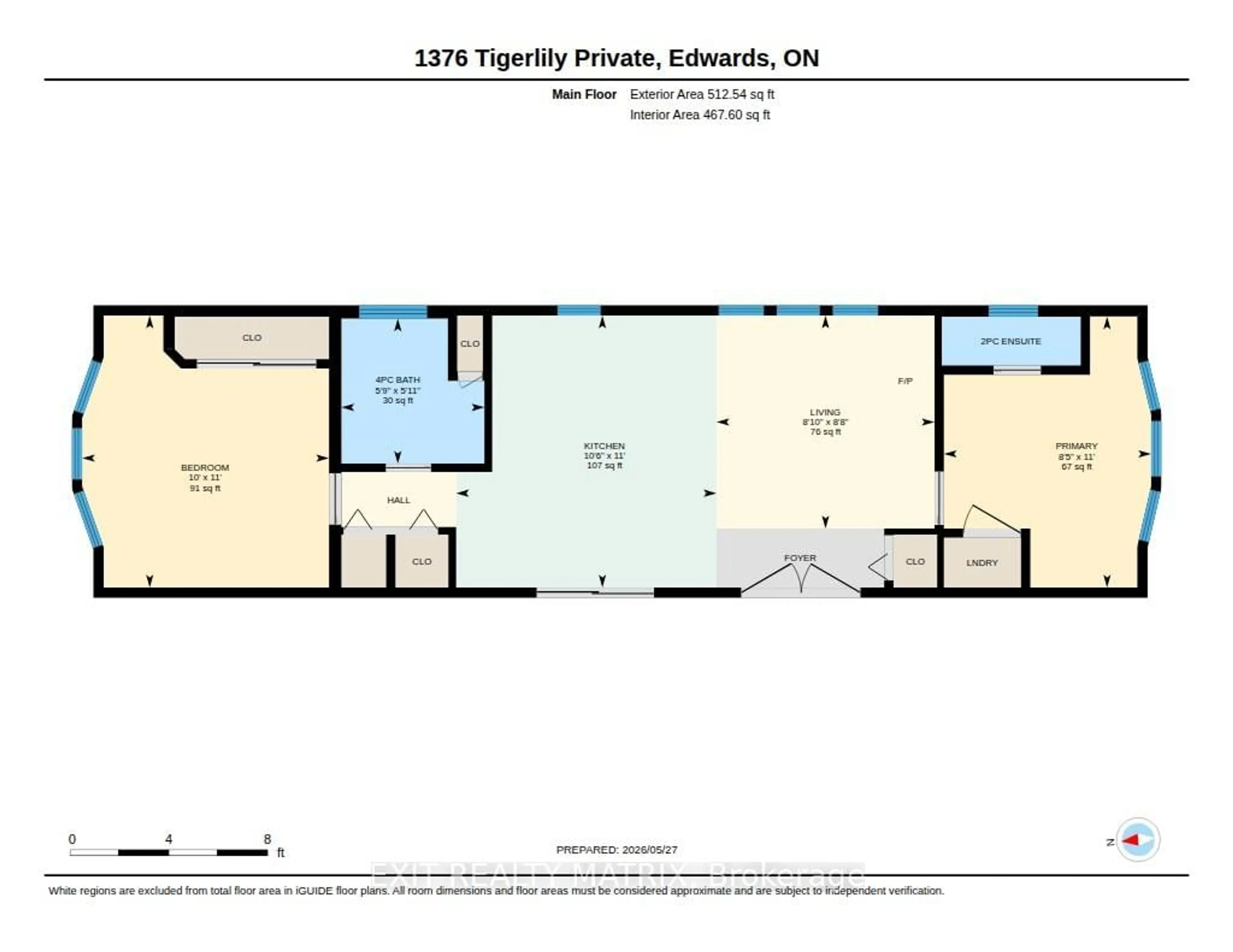 Floor plan for 1376 Tigerlily Private, Ottawa Ontario K0A 1V0