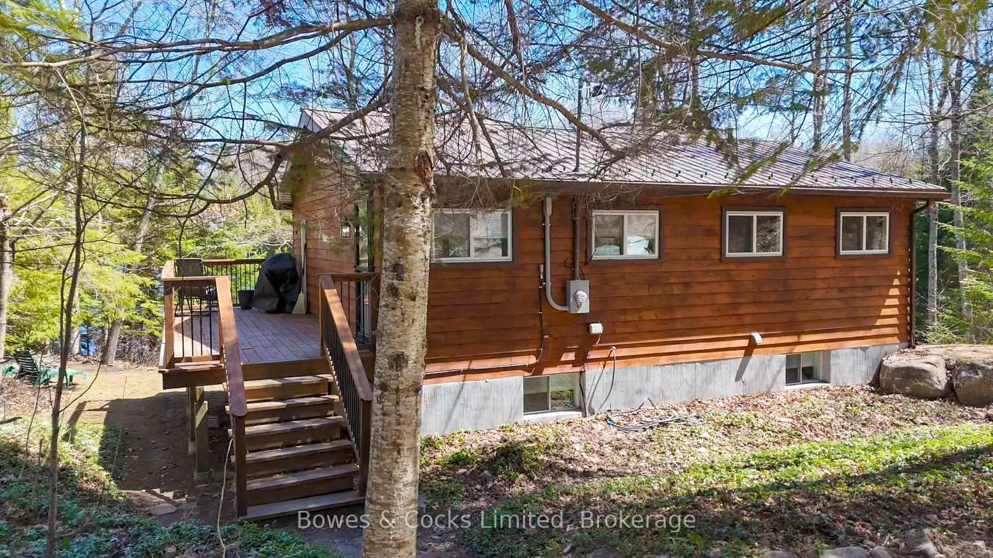 A pic from outside/outdoor area/front of a property/back of a property/a pic from drone, unknown for 1063 Esson Creek Lane, Highlands East Ontario K0L 2Y0