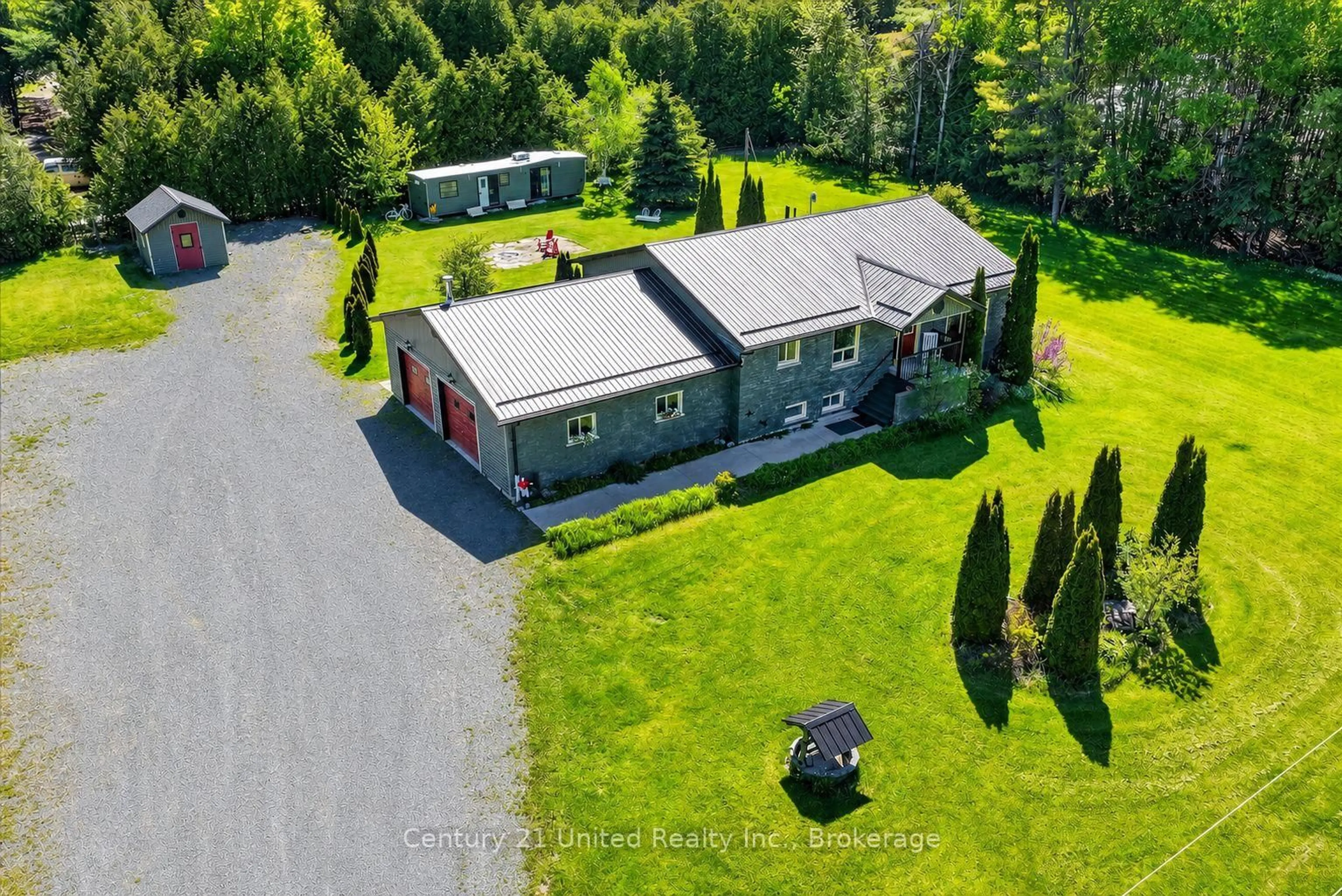 A pic from outside/outdoor area/front of a property/back of a property/a pic from drone, unknown for 443 County Road 40 Rd, Asphodel-Norwood Ontario K0L 2V0