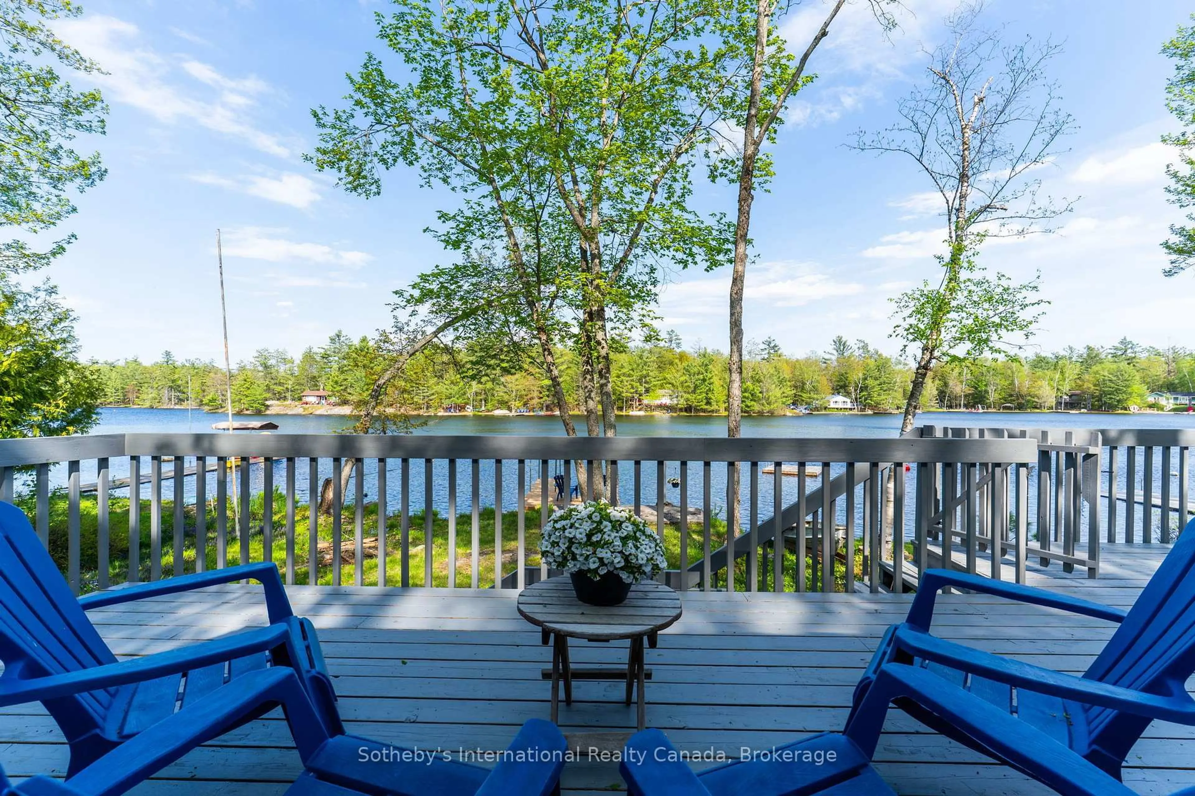 Patio, water/lake/river/ocean view for 1051 Sanderson Rd, Gravenhurst Ontario L0K 2B0