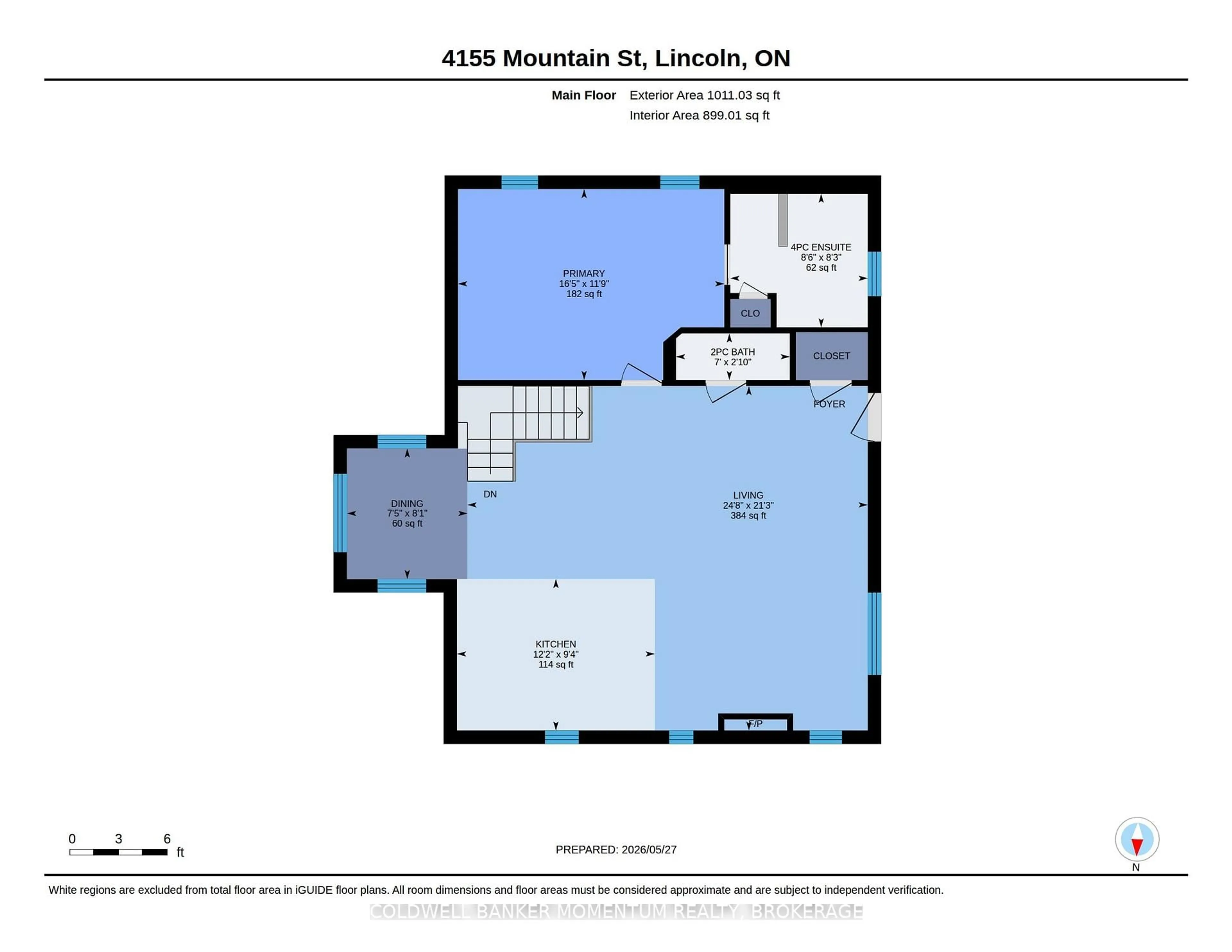 Floor plan for 4155 Mountain St, Lincoln Ontario L0R 1B7