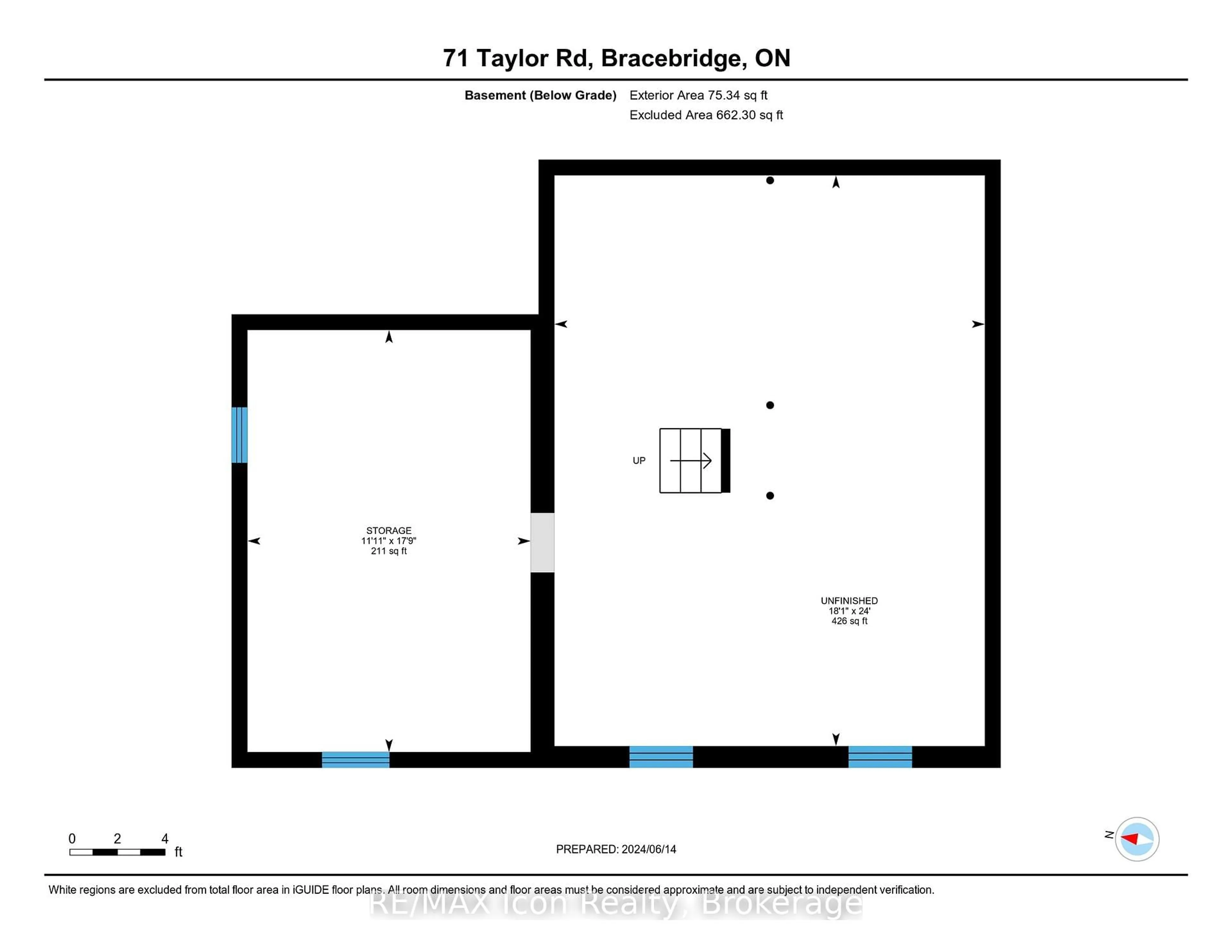 Floor plan for 71 Taylor Rd, Bracebridge Ontario P1L 1J5