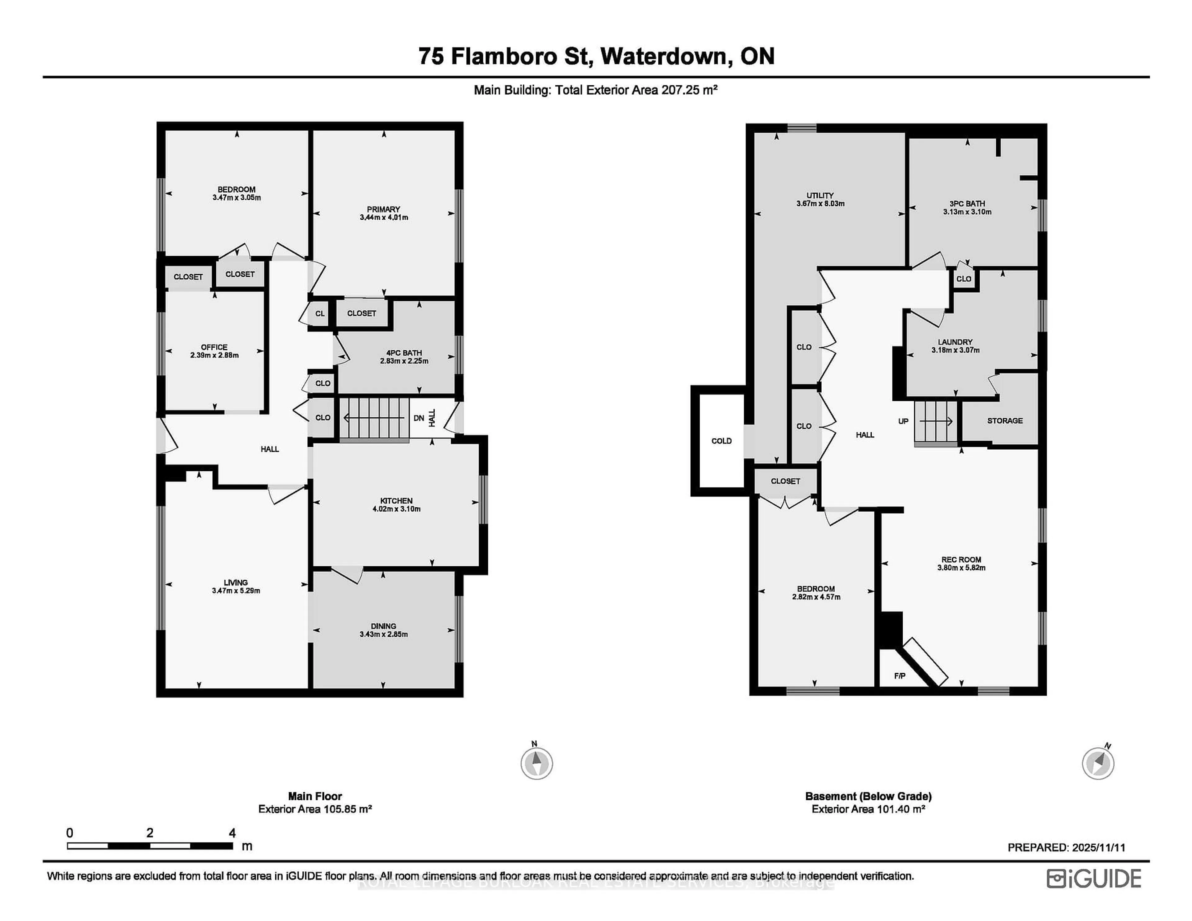 Floor plan for 75 Flamboro St, Hamilton Ontario L0R 2H0