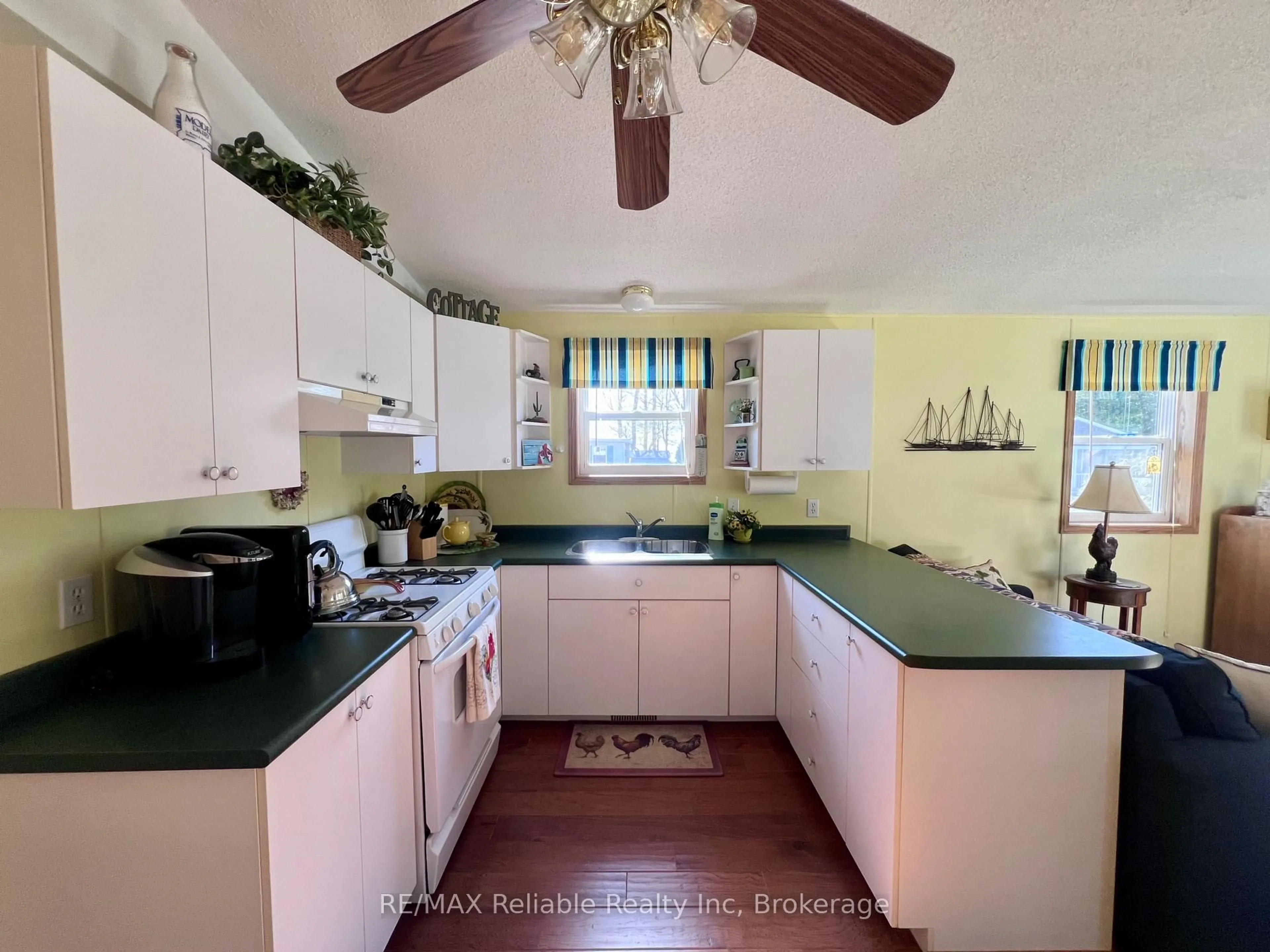 Open concept kitchen, ceramic/tile floor for 77307 Bluewater Highway #1 Club Terrace, Bluewater Ontario N0M 1G0