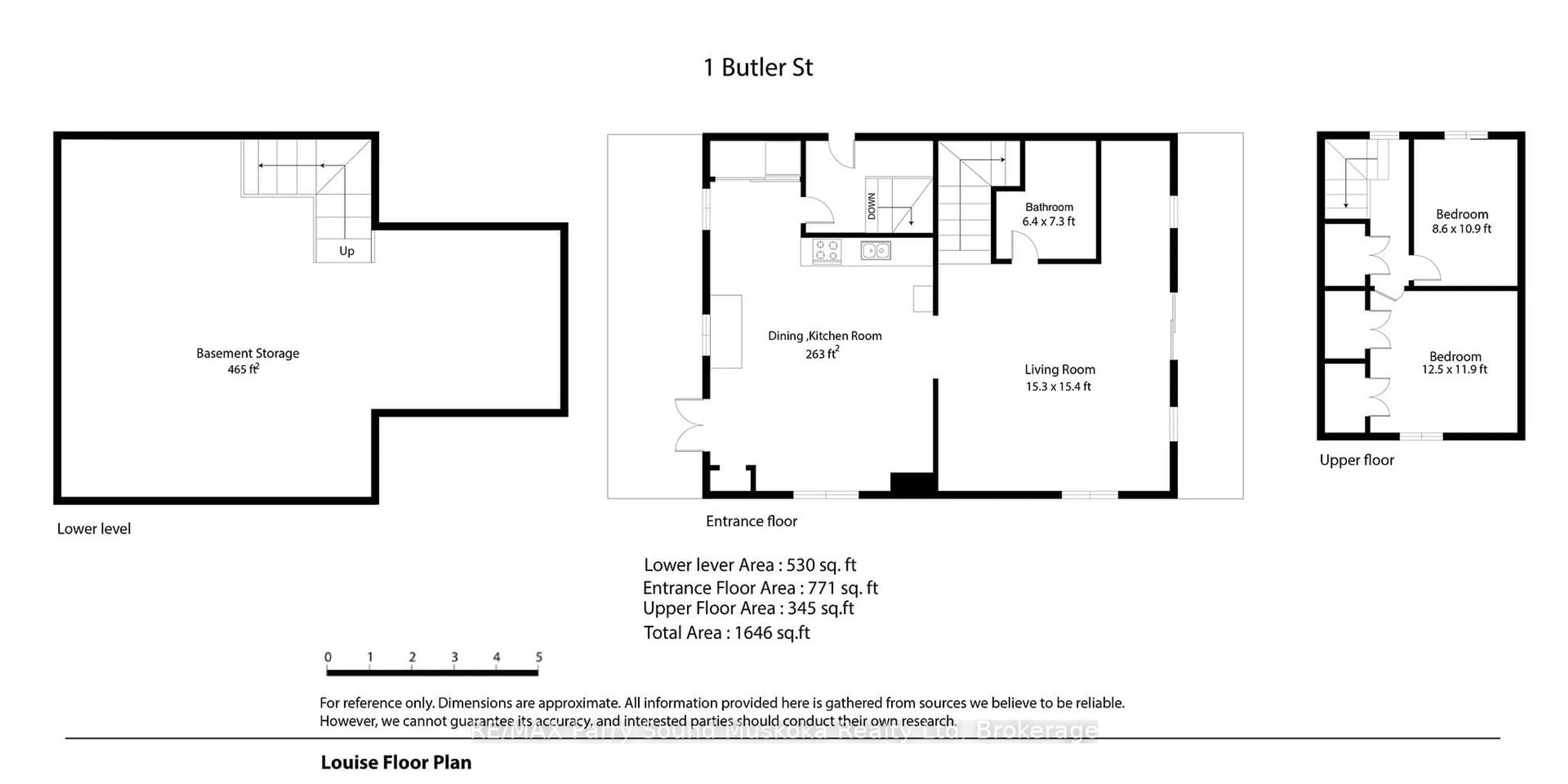Floor plan for 1 Butler St, Whitestone Ontario P0A 1G0