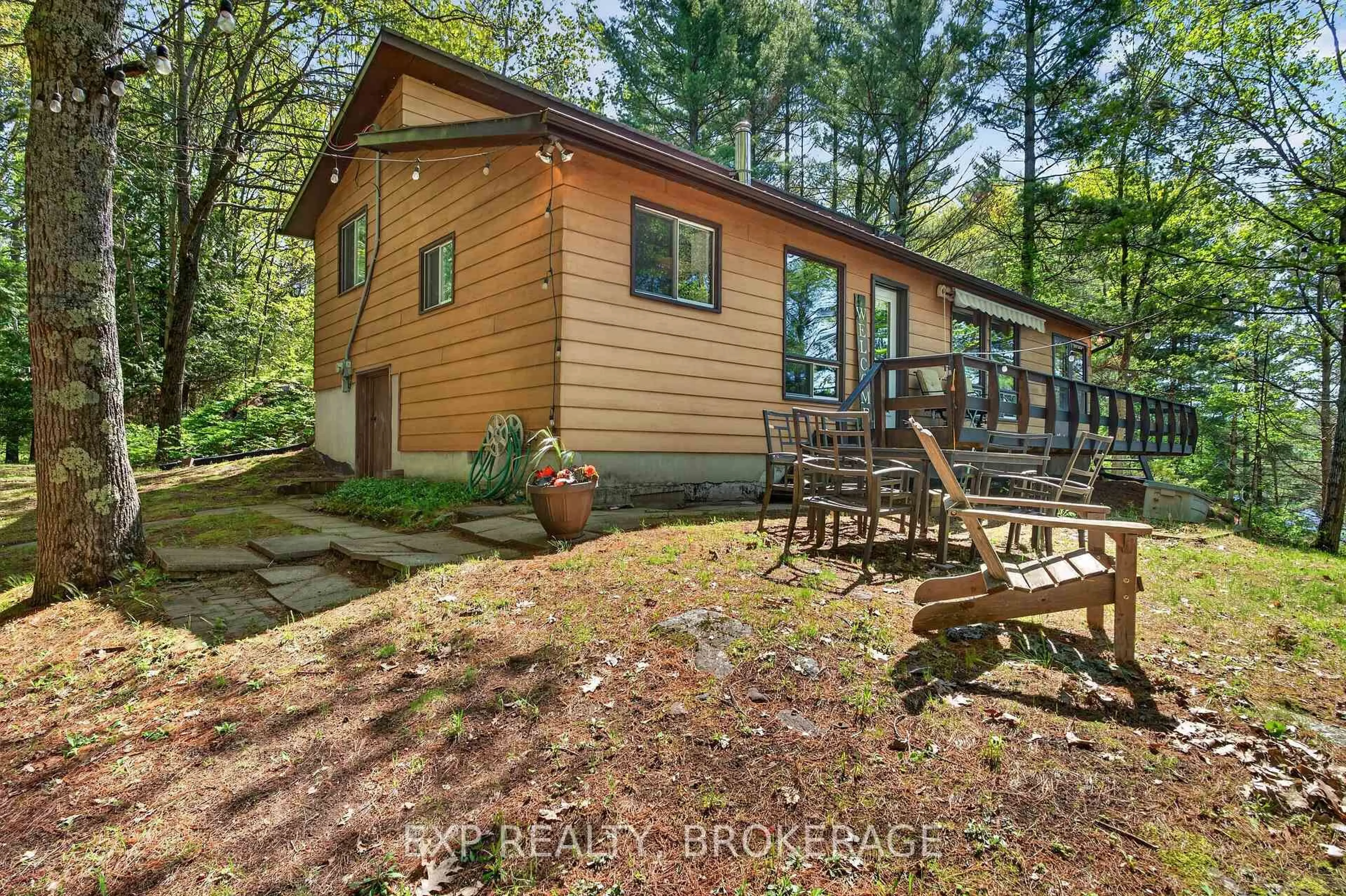 A pic from outside/outdoor area/front of a property/back of a property/a pic from drone, forest/trees view for 1126 RICHMOND Lane, Parham Ontario K0H 2K0