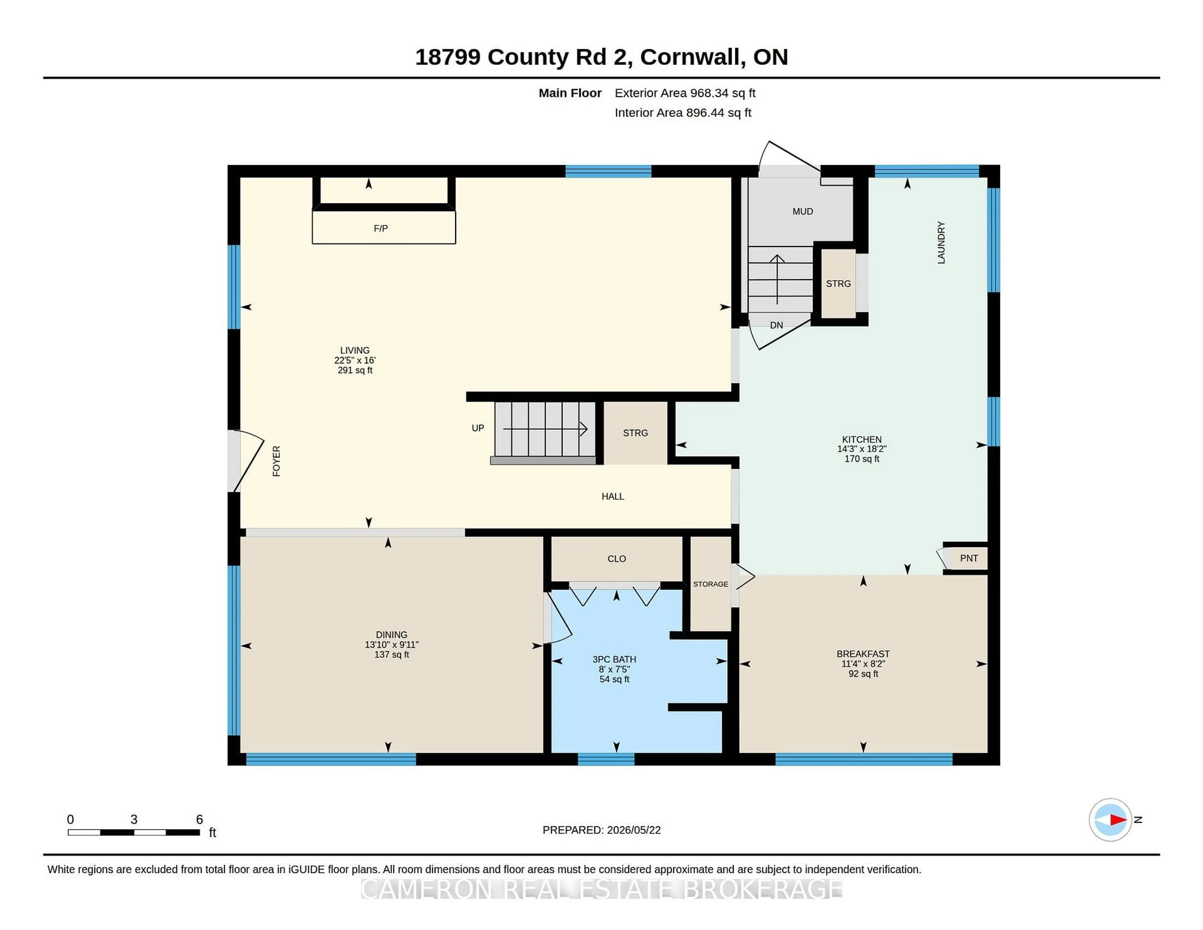 Floor plan for 18799 County 2 Rd, South Glengarry Ontario K6H 5R5