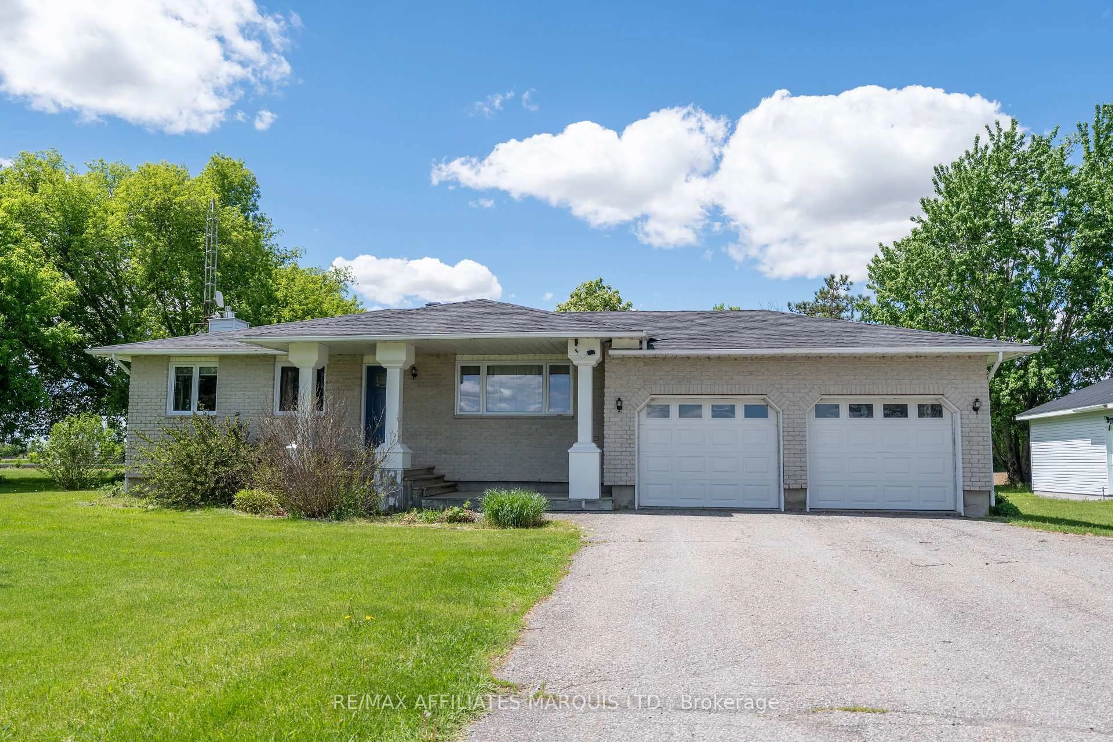 Home with vinyl exterior material, street for 12889 River Rd, North Dundas Ontario K0C 1H0