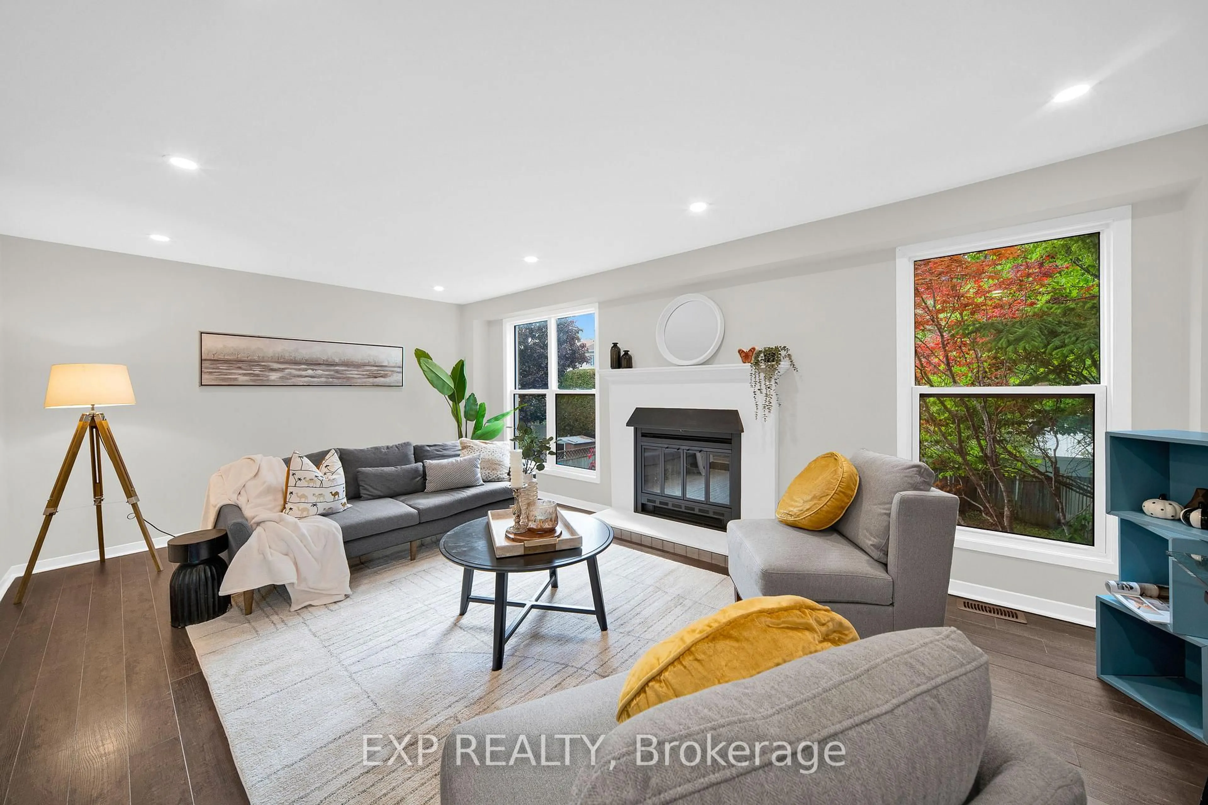 Living room with furniture, ceramic/tile floor for 172 Centrepointe Dr, Ottawa Ontario K2G 5H7