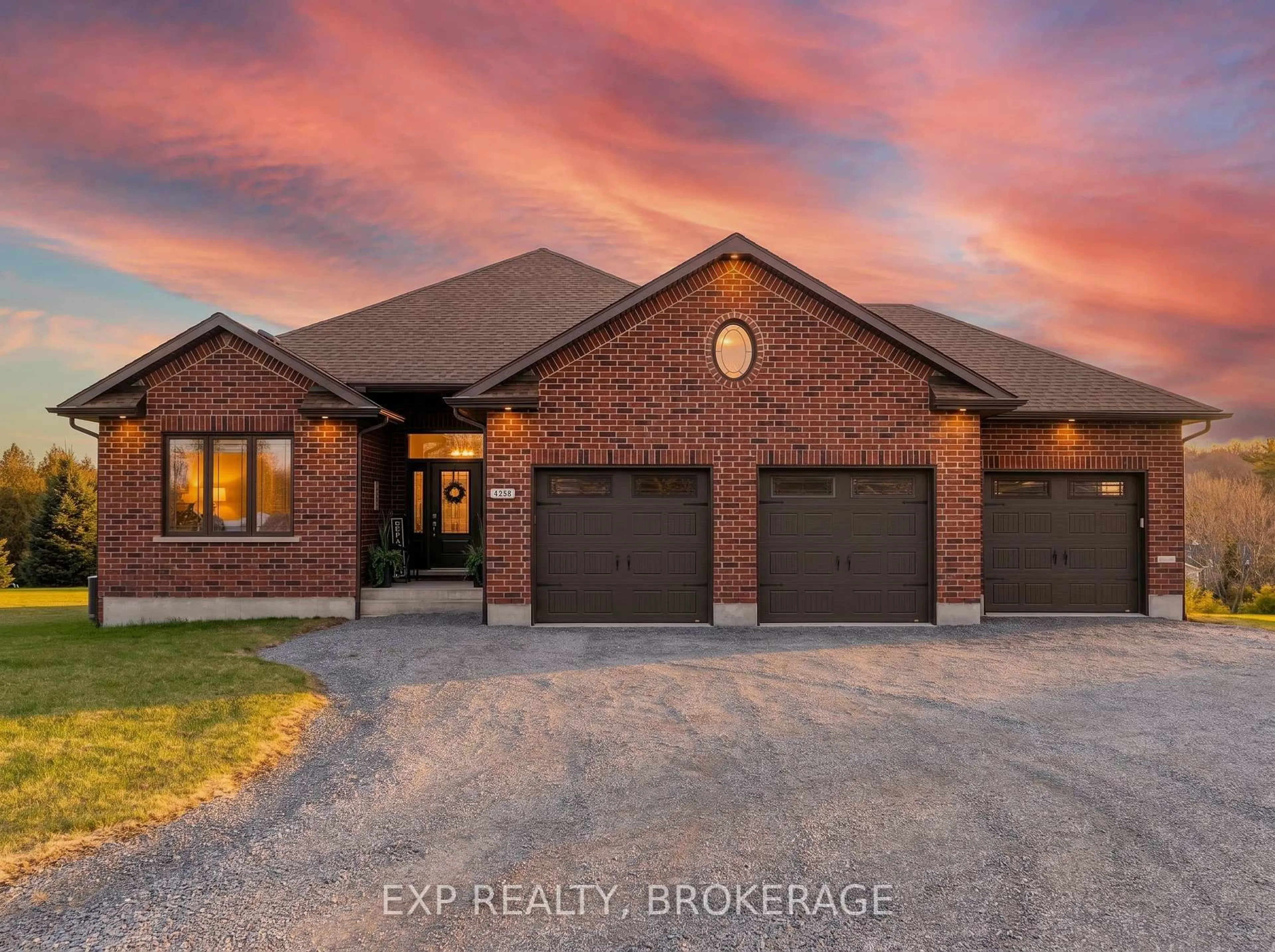 Home with brick exterior material, street for 4 Sandstone Crt, Battersea Ontario K0H 1H0