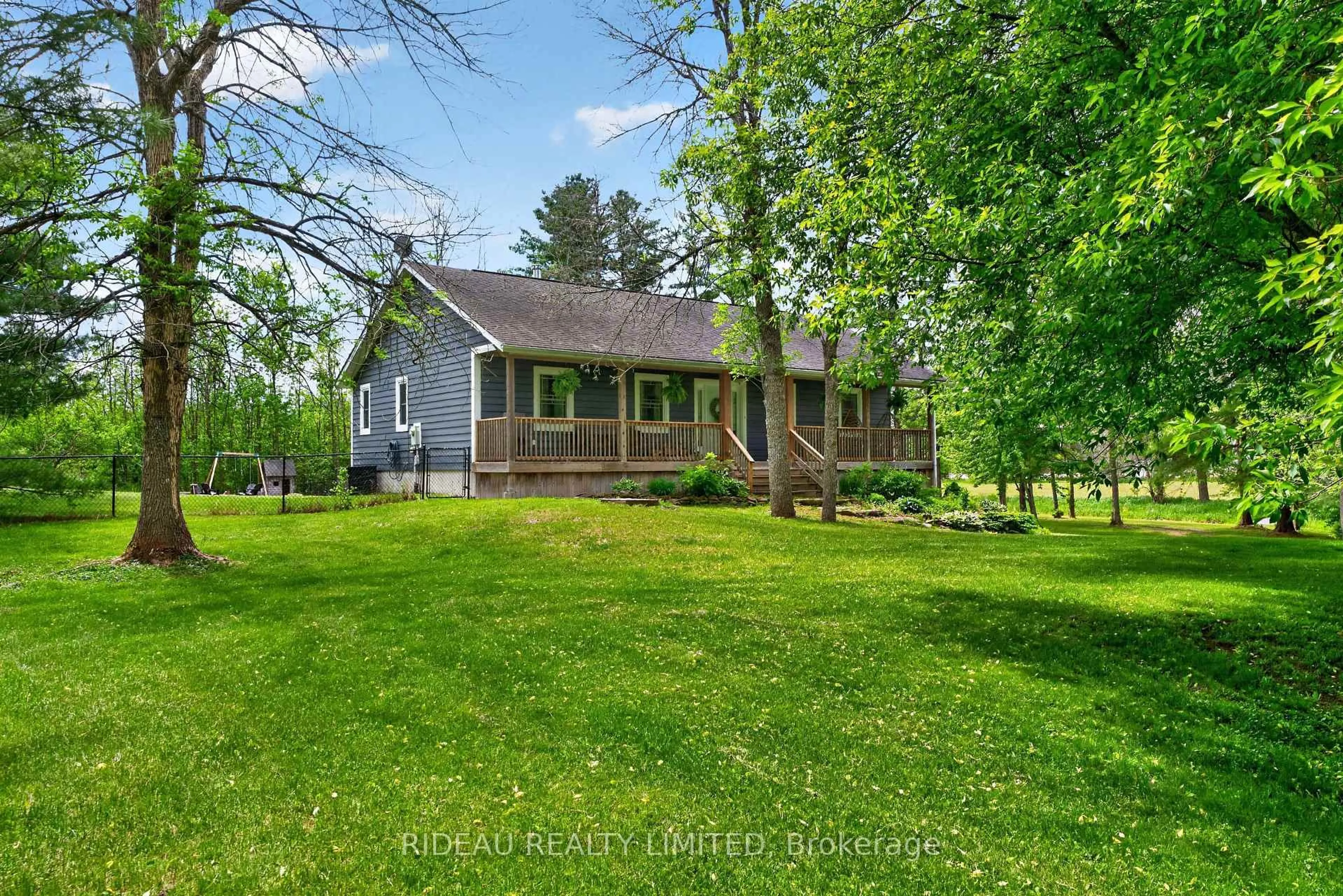 A pic from outside/outdoor area/front of a property/back of a property/a pic from drone, water/lake/river/ocean view for 55 Davis Lock Rd, Rideau Lakes Ontario K0G 1E0