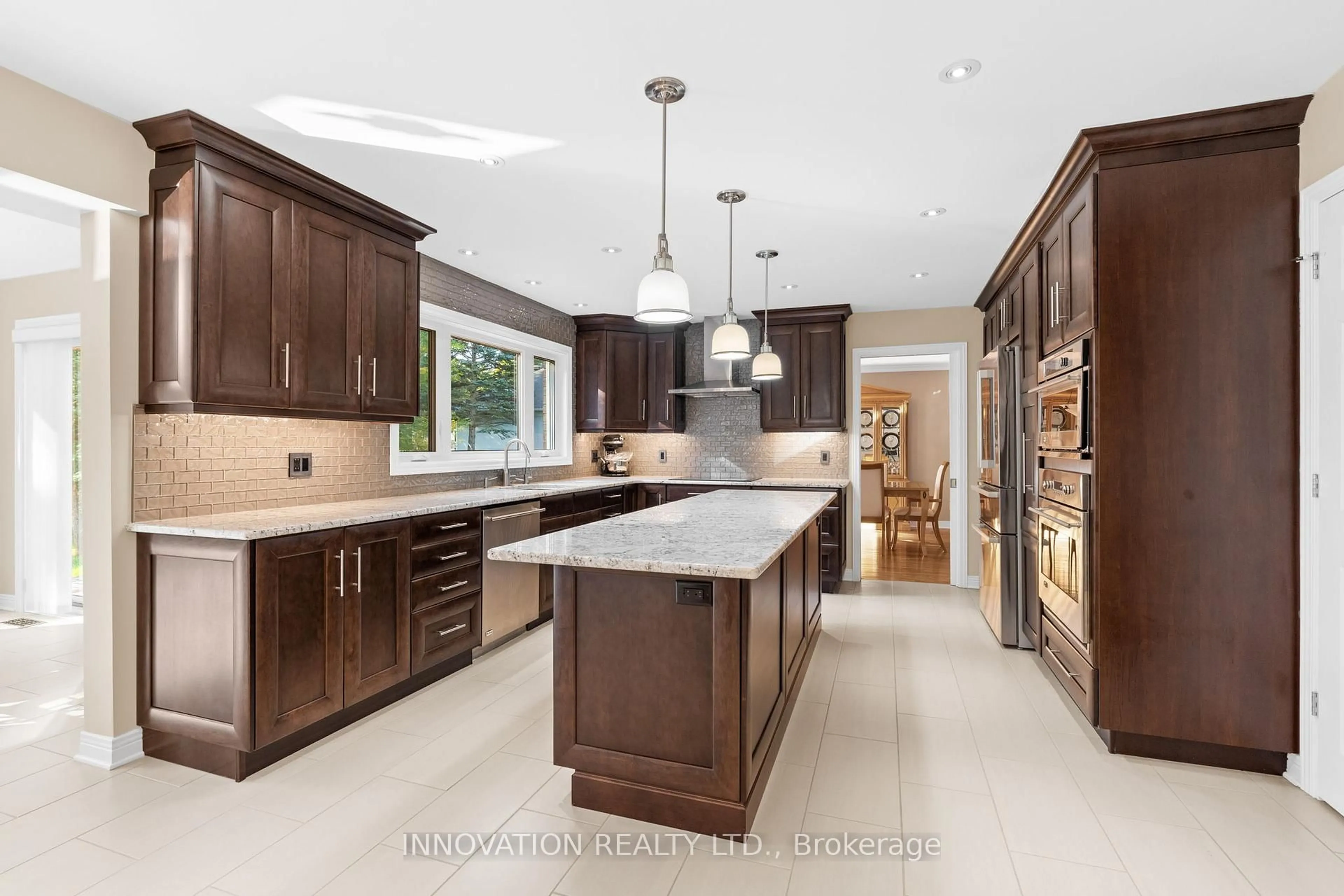 Contemporary kitchen, ceramic/tile floor for 1410 Sherruby Way, Kanata Ontario K2W 1B1