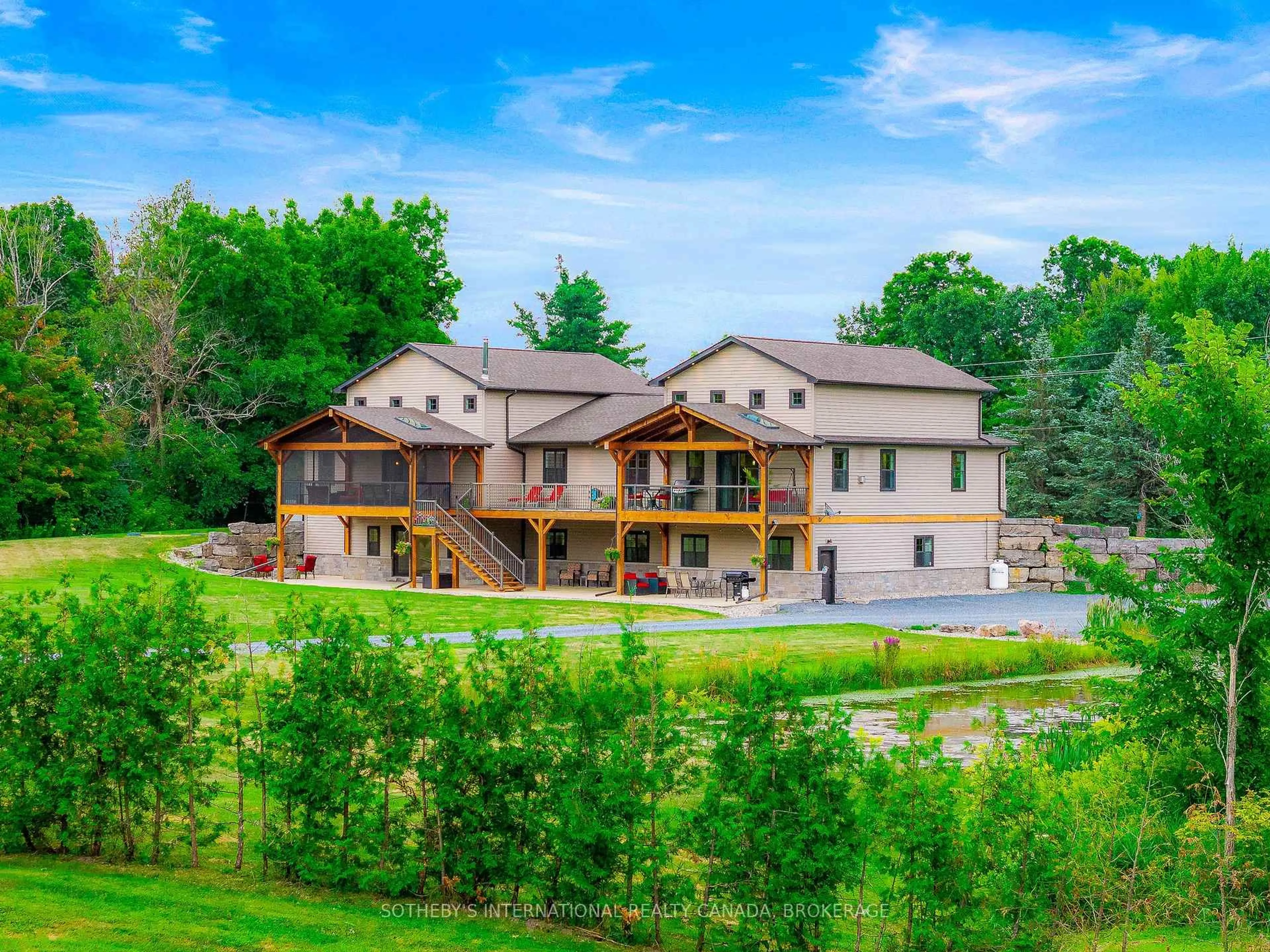 A pic from outside/outdoor area/front of a property/back of a property/a pic from drone, mountain view for 92 Reynolds Rd, Front of Leeds & Seeleys Bay Ontario K0E 1V0