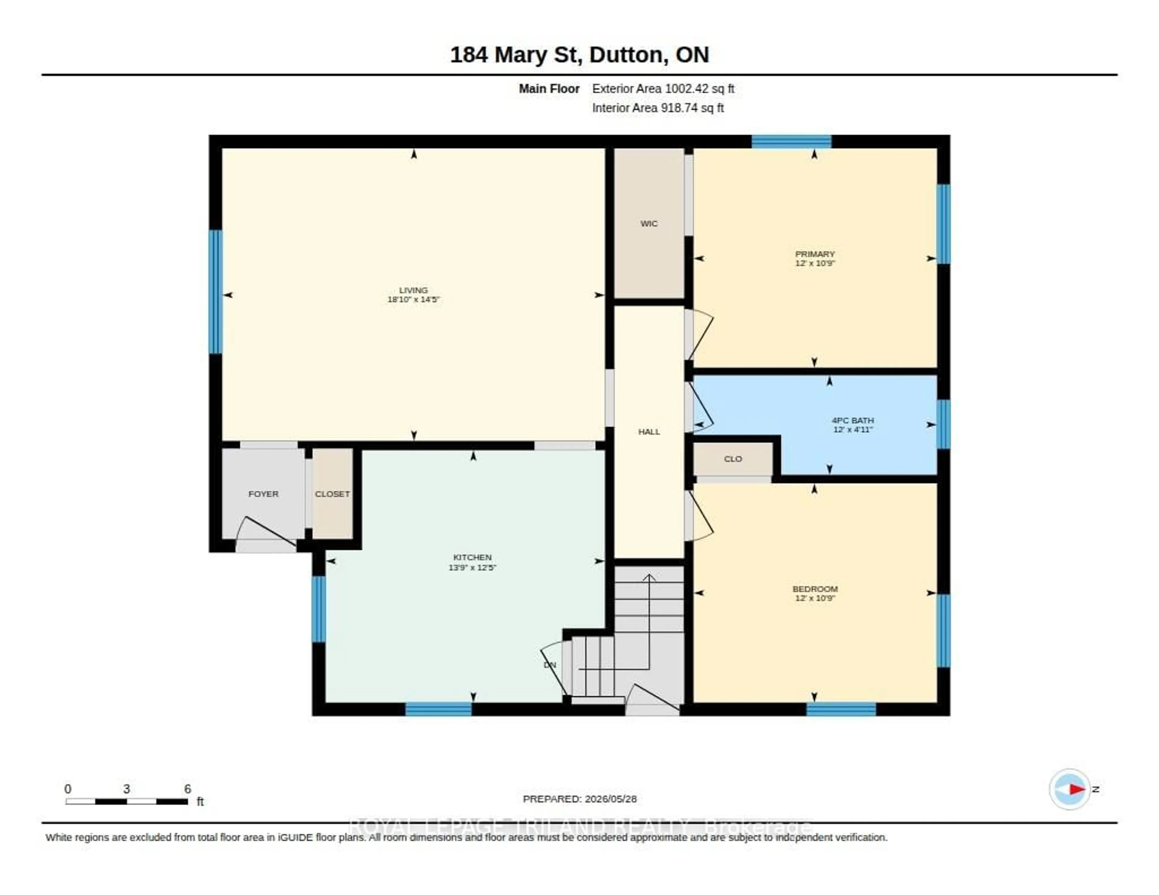 Floor plan for 184 Mary St, Dutton/Dunwich Ontario N0L 1J0