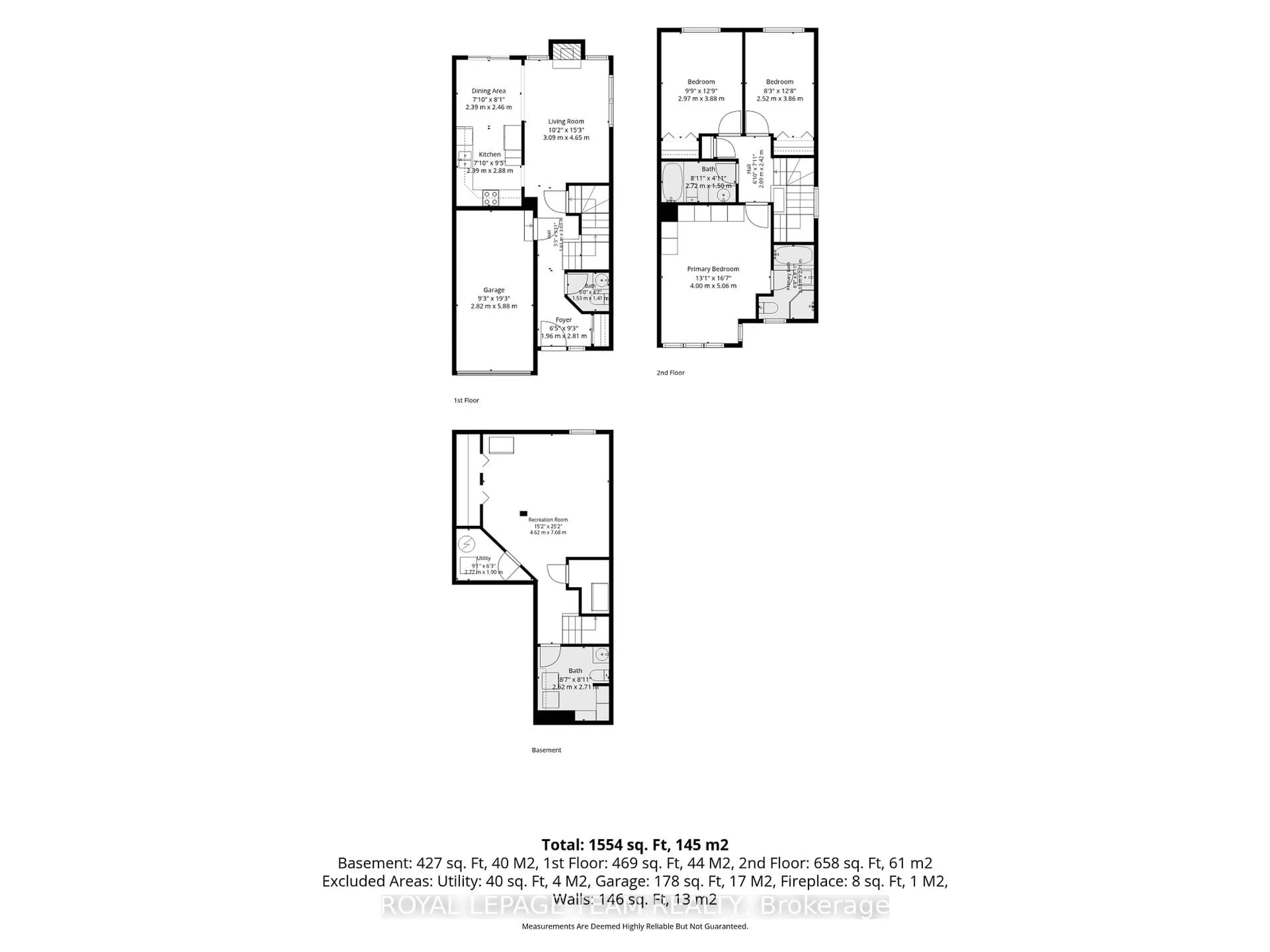 Floor plan for 2859 Millstream Way, Ottawa Ontario K1T 4A3