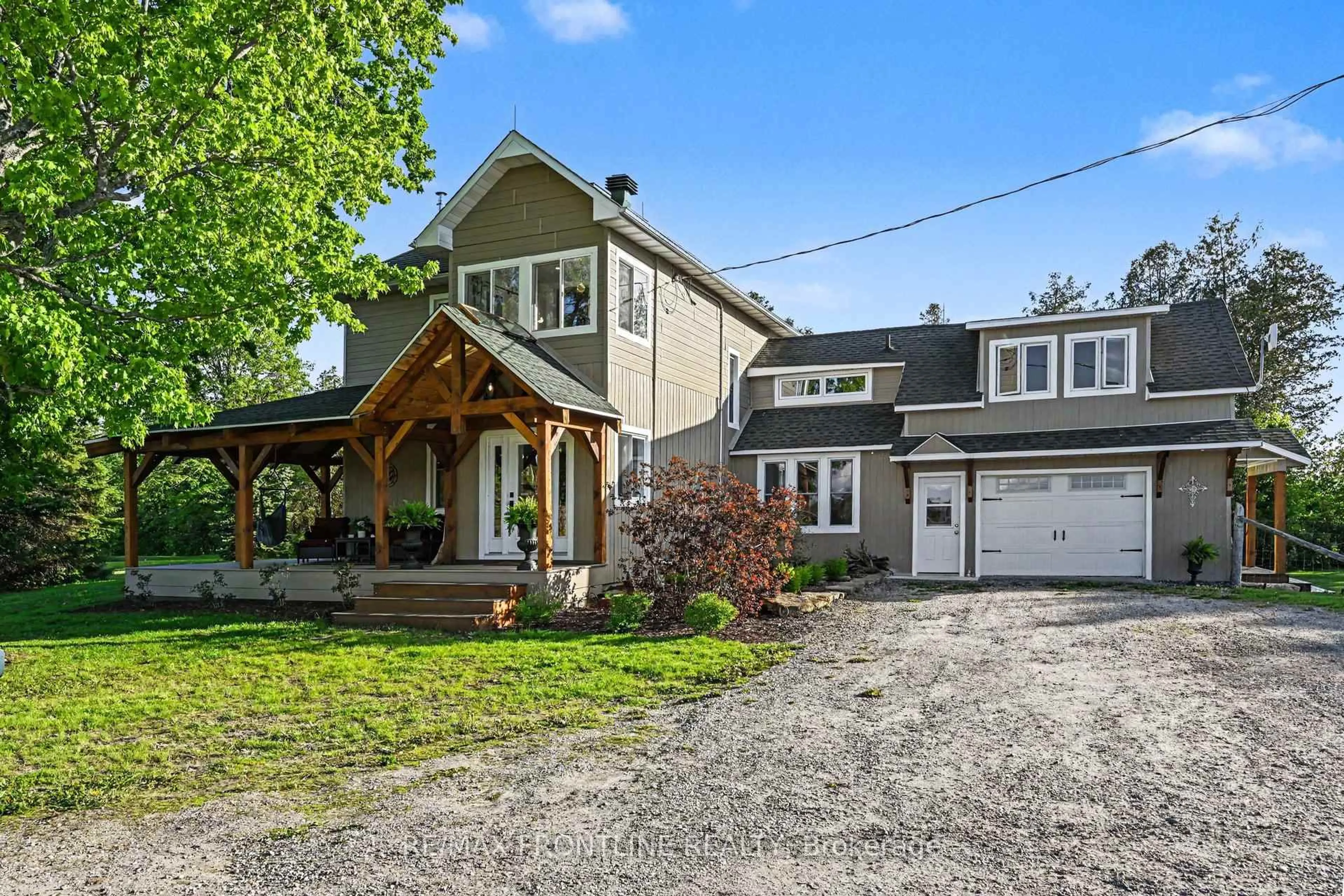 A pic from outside/outdoor area/front of a property/back of a property/a pic from drone, street for 2498 Drummond Con 10A Rd, Lanark Ontario K0G 1K0
