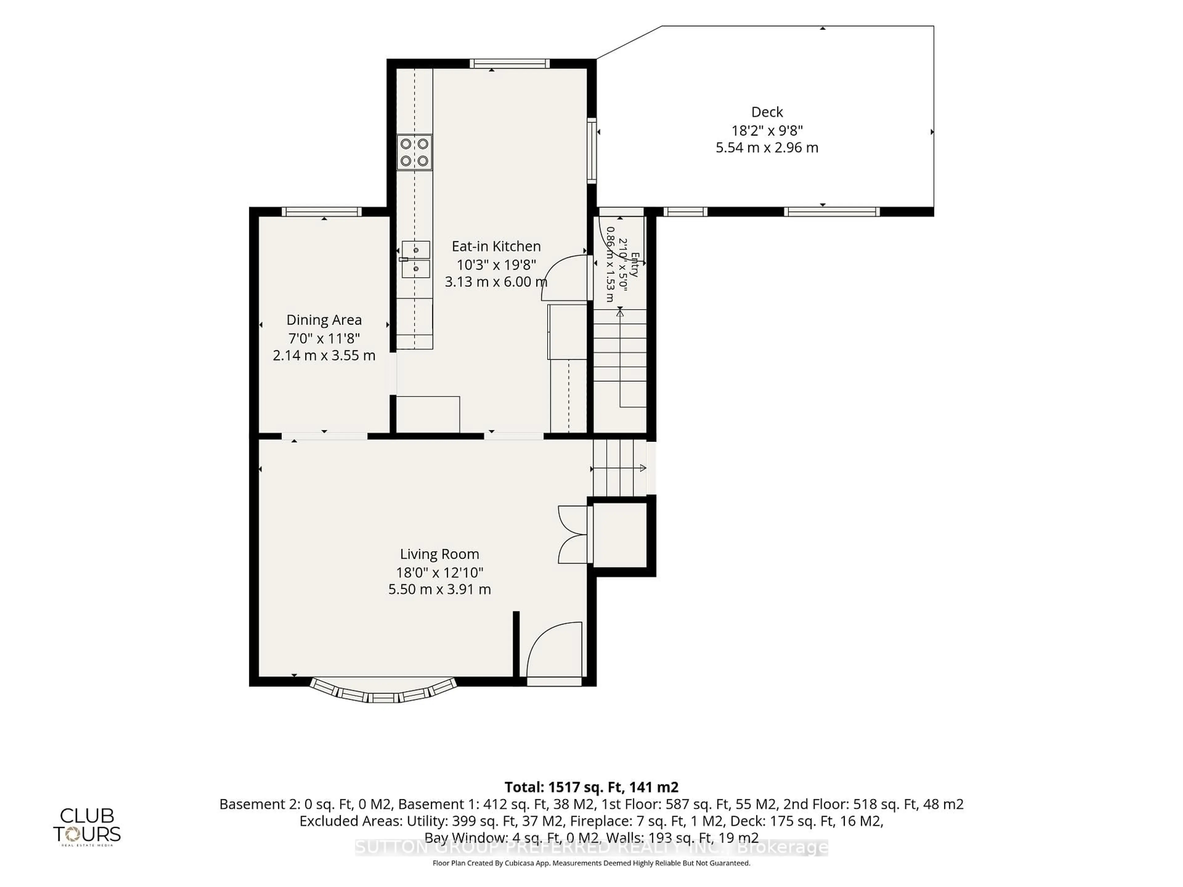 Floor plan for 151 St Clair Cres, London South Ontario N6J 3V1