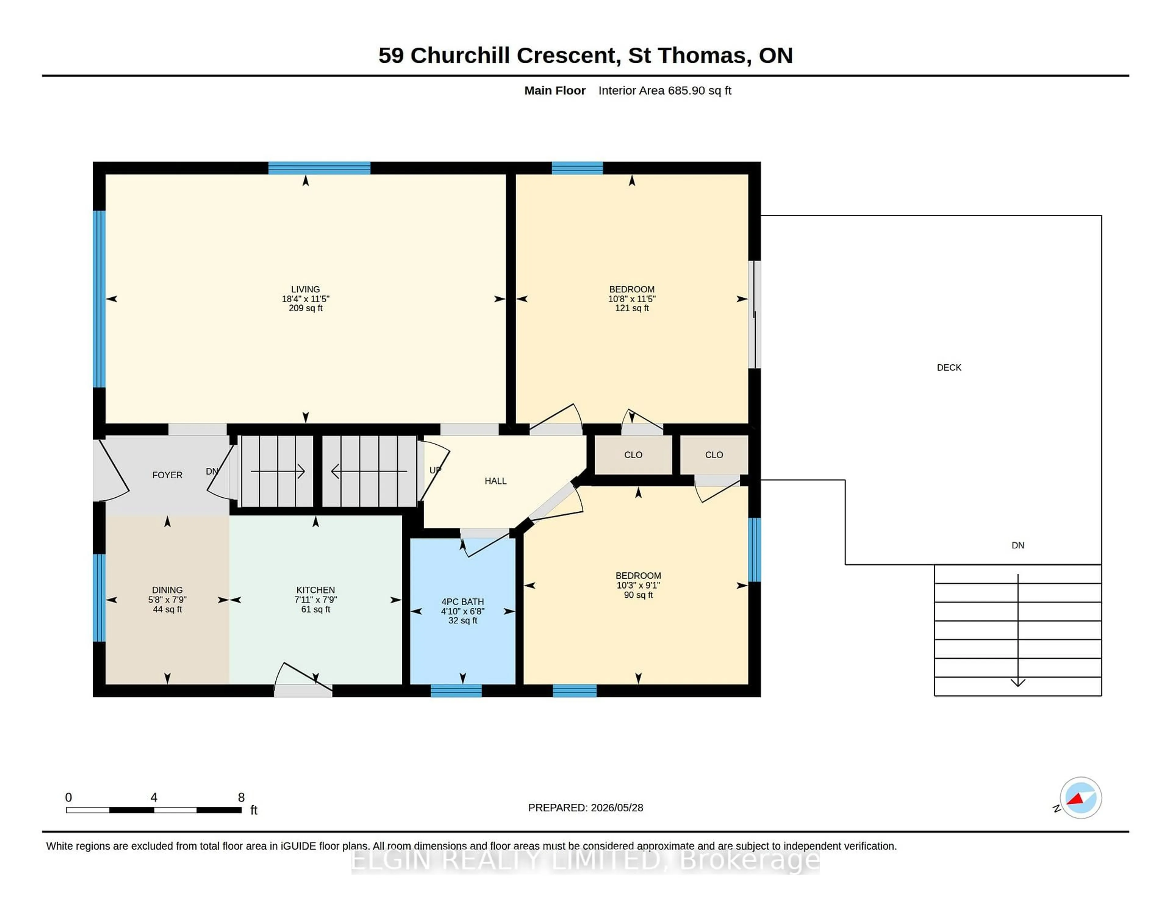Floor plan for 59 Churchill Cres, St. Thomas Ontario N5R 1P4
