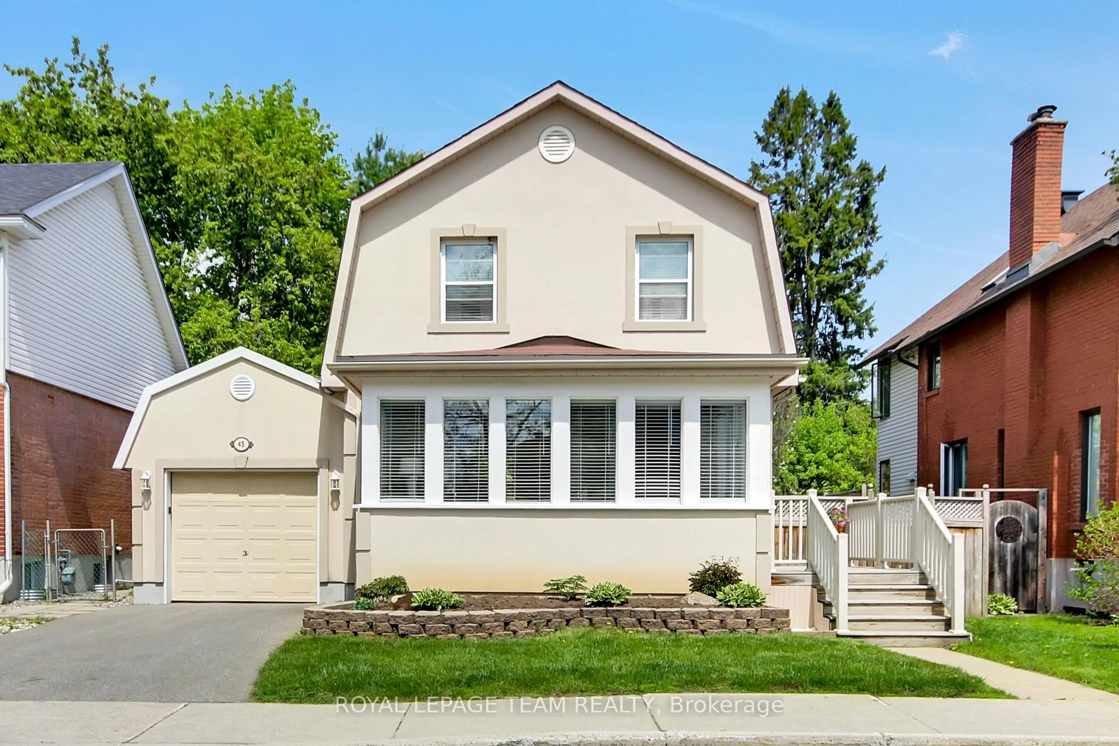 Home with vinyl exterior material, street for 45 ROCKCLIFFE Way, Ottawa Ontario K1M 1B4