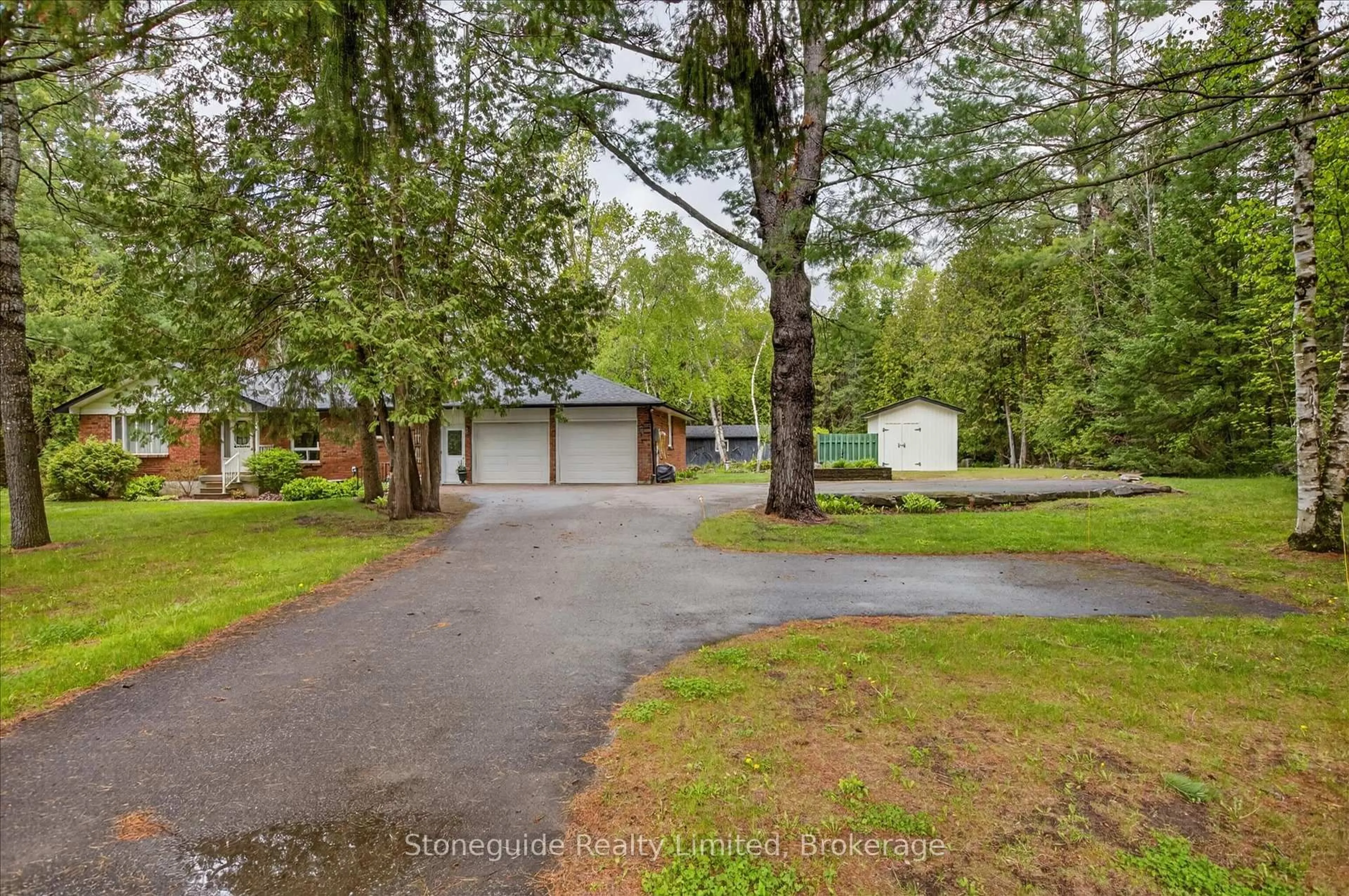 A pic from outside/outdoor area/front of a property/back of a property/a pic from drone, street for 3786 Hwy 28 Highway, Douro-Dummer Ontario K0L 2H0