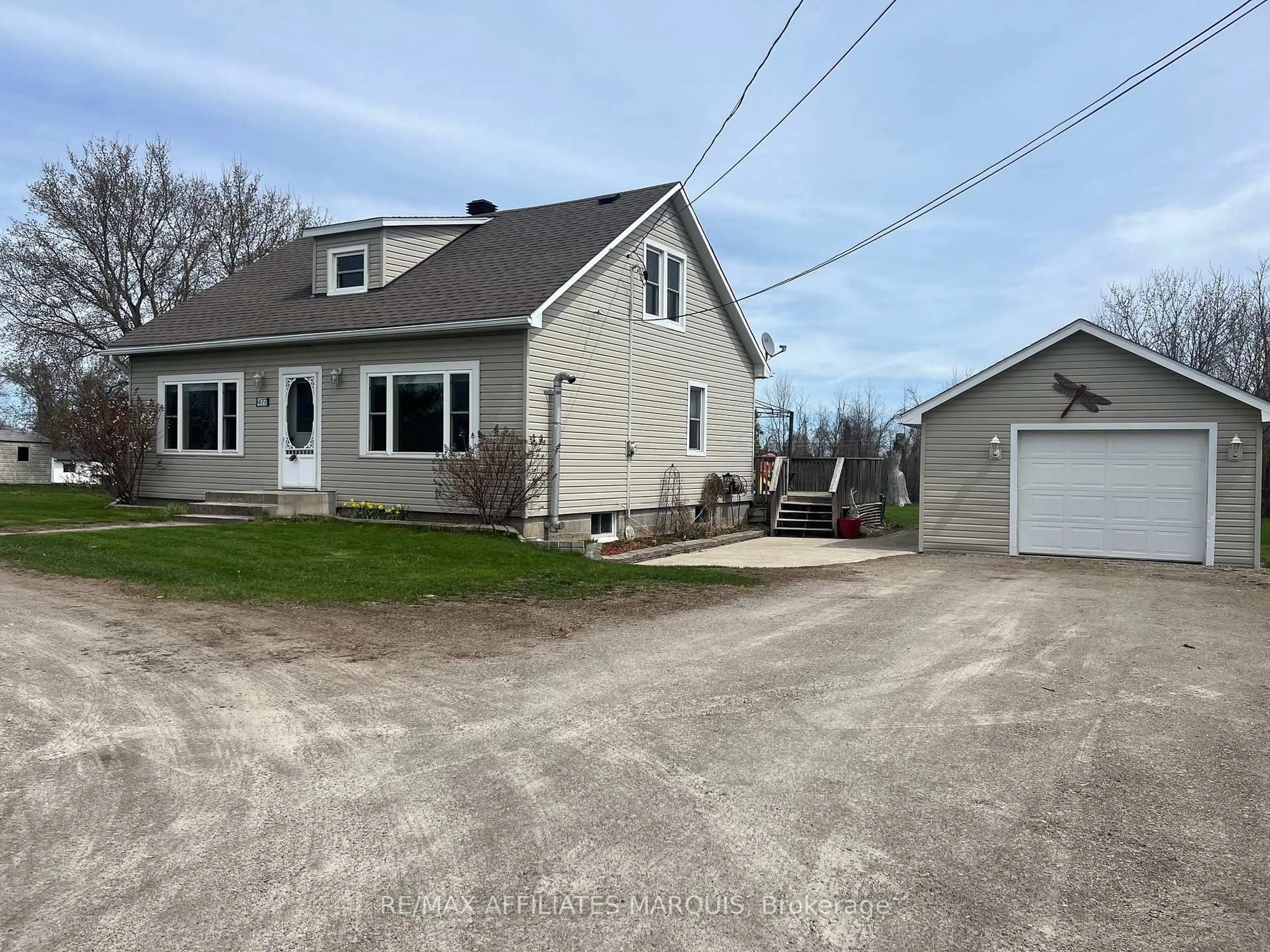 A pic from outside/outdoor area/front of a property/back of a property/a pic from drone, street for 477 Hwy 29 Rd, Rideau Lakes Ontario K7A 4S5