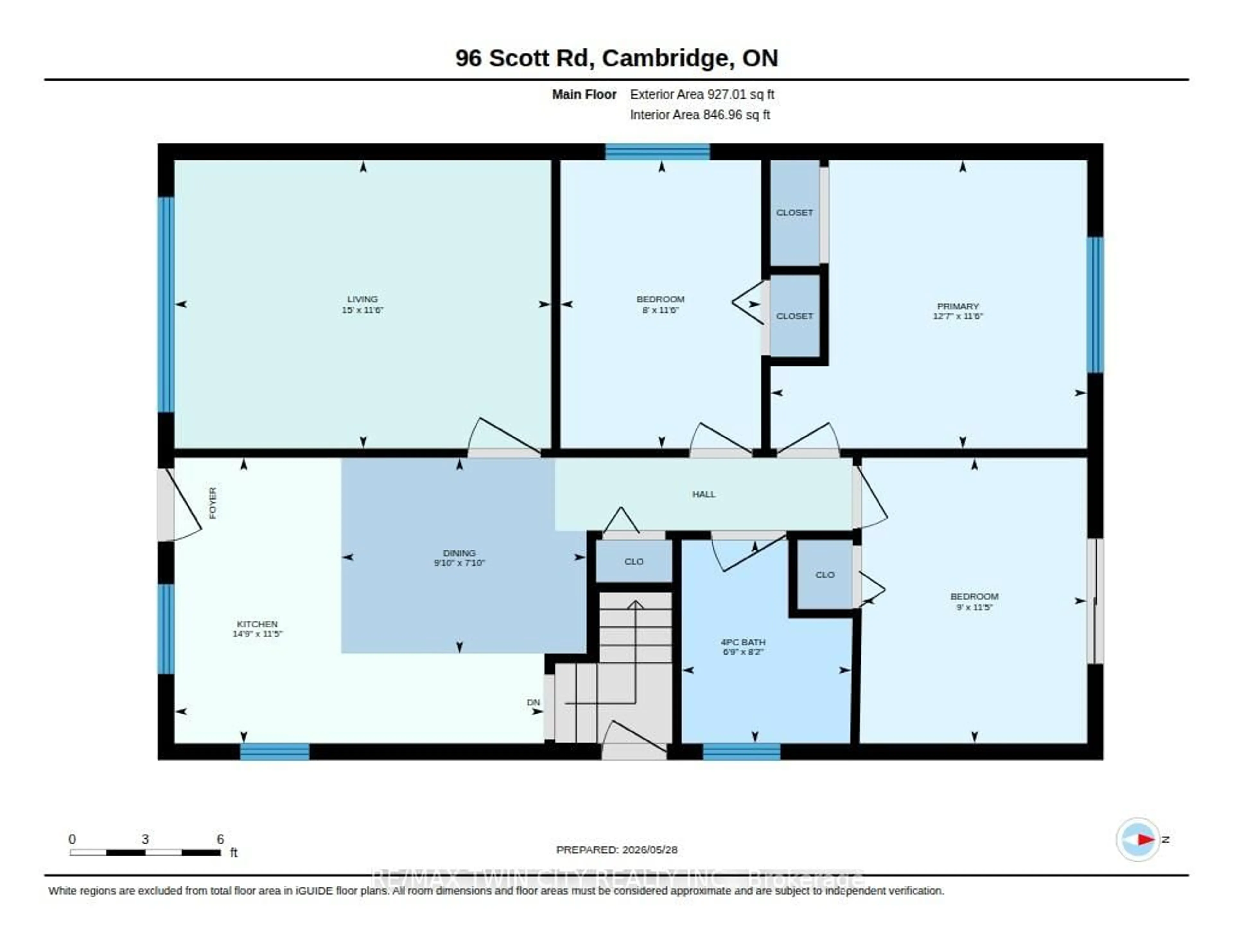 Floor plan for 96 Scott Rd, Cambridge Ontario N3C 2X7