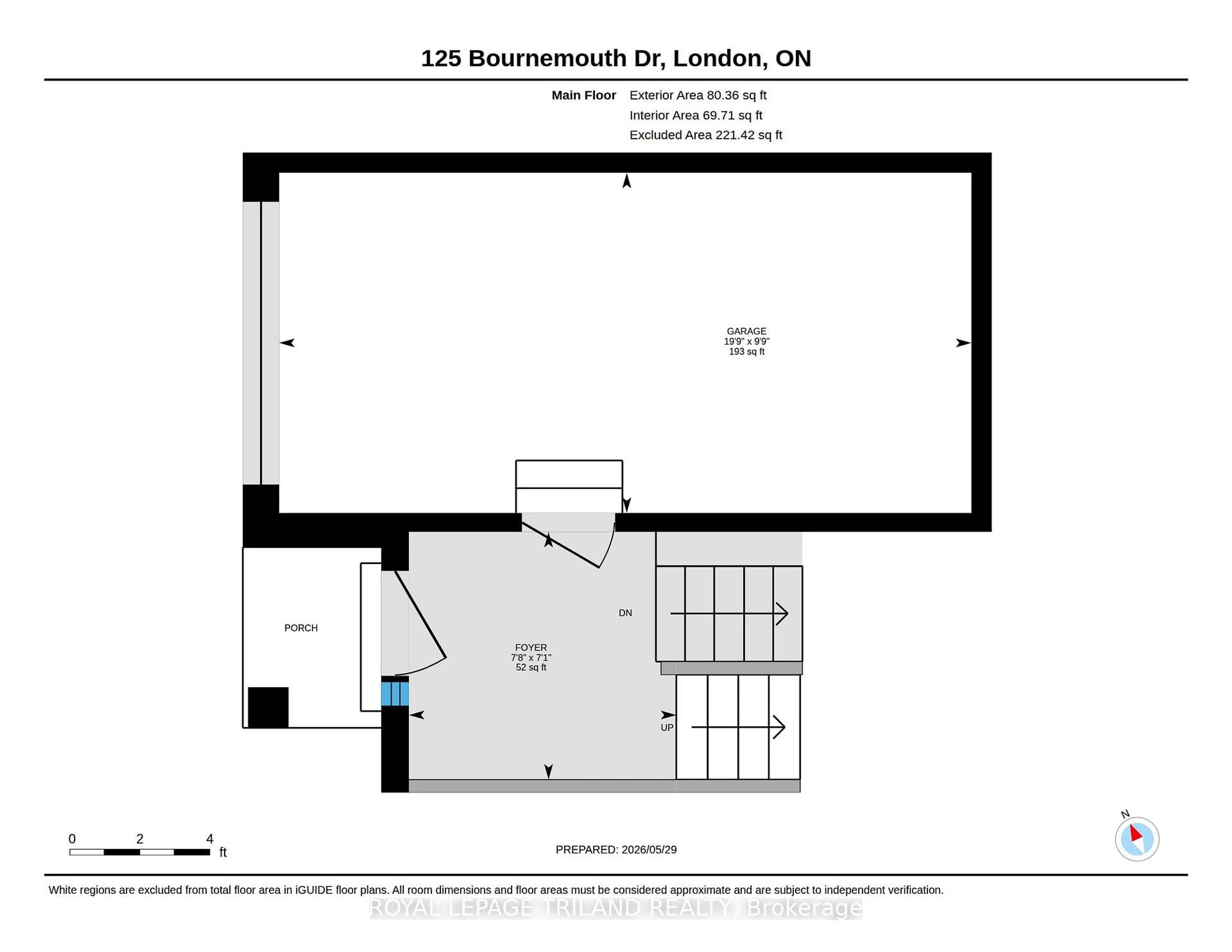 Floor plan for 125 Bournemouth Dr, London East Ontario N5V 4T1