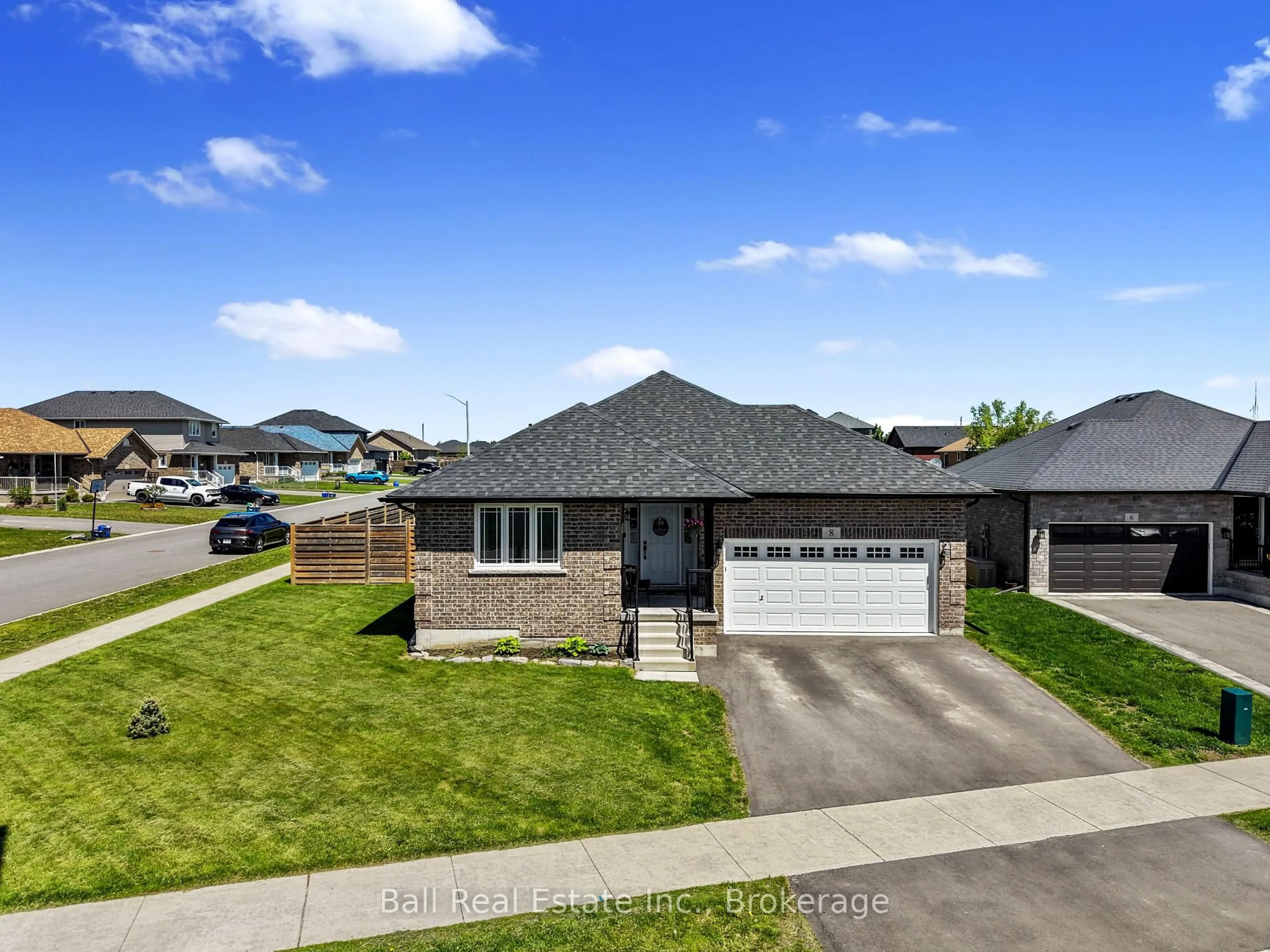 Home with brick exterior material, street for 8 Darrell Drain Cres, Asphodel-Norwood Ontario K0L 2V0