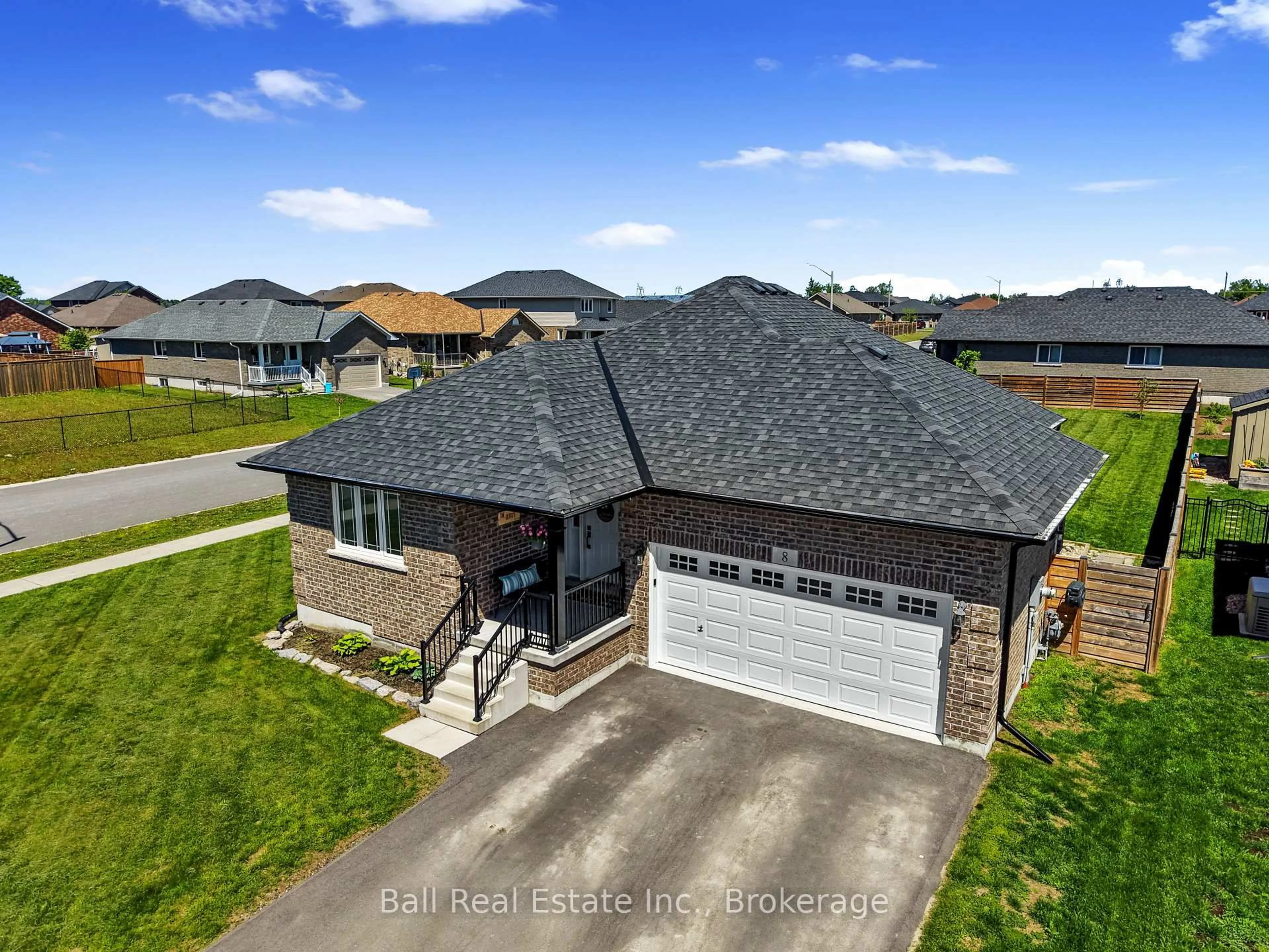 A pic from outside/outdoor area/front of a property/back of a property/a pic from drone, street for 8 Darrell Drain Cres, Asphodel-Norwood Ontario K0L 2V0