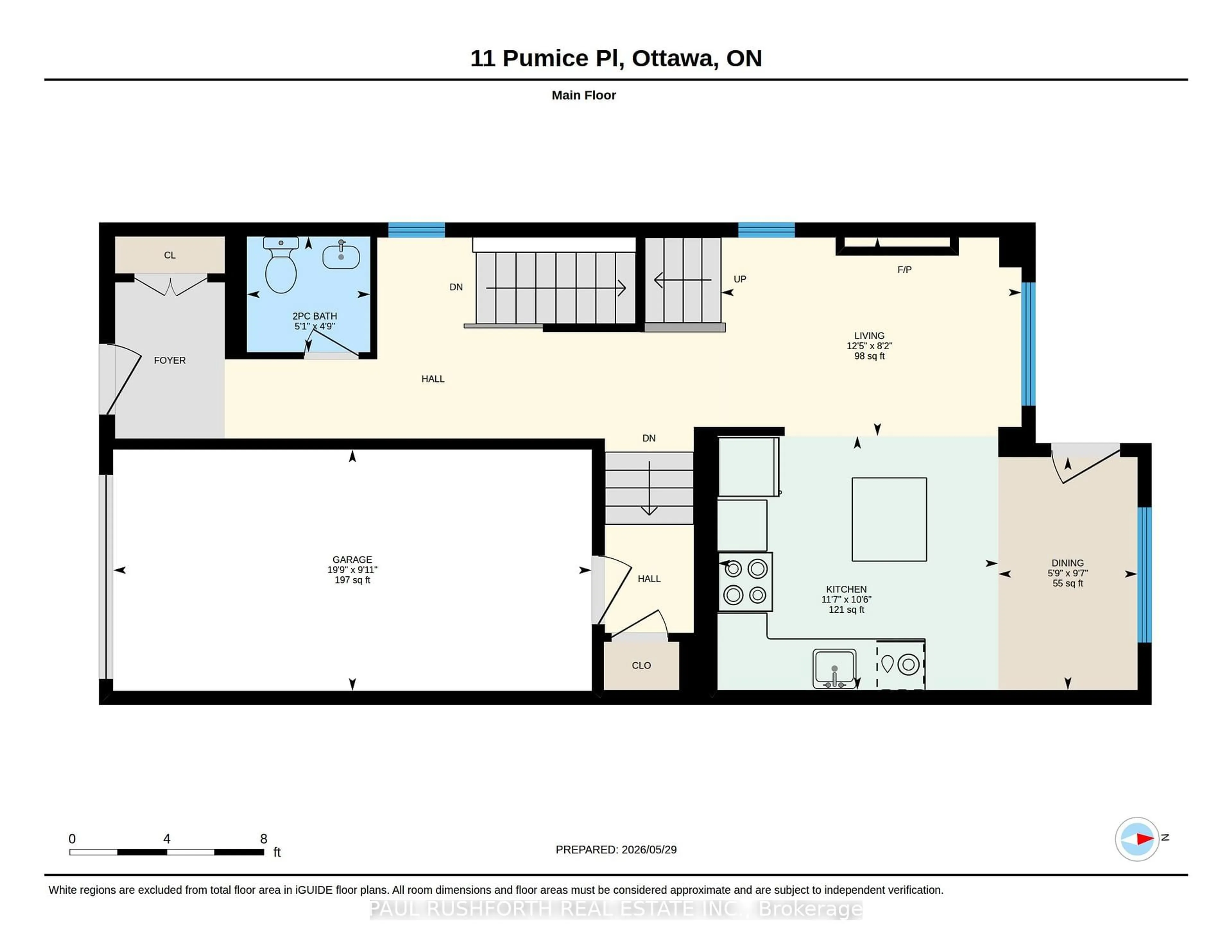 Floor plan for 11 Pumice Pl, Ottawa Ontario K2J 7H4