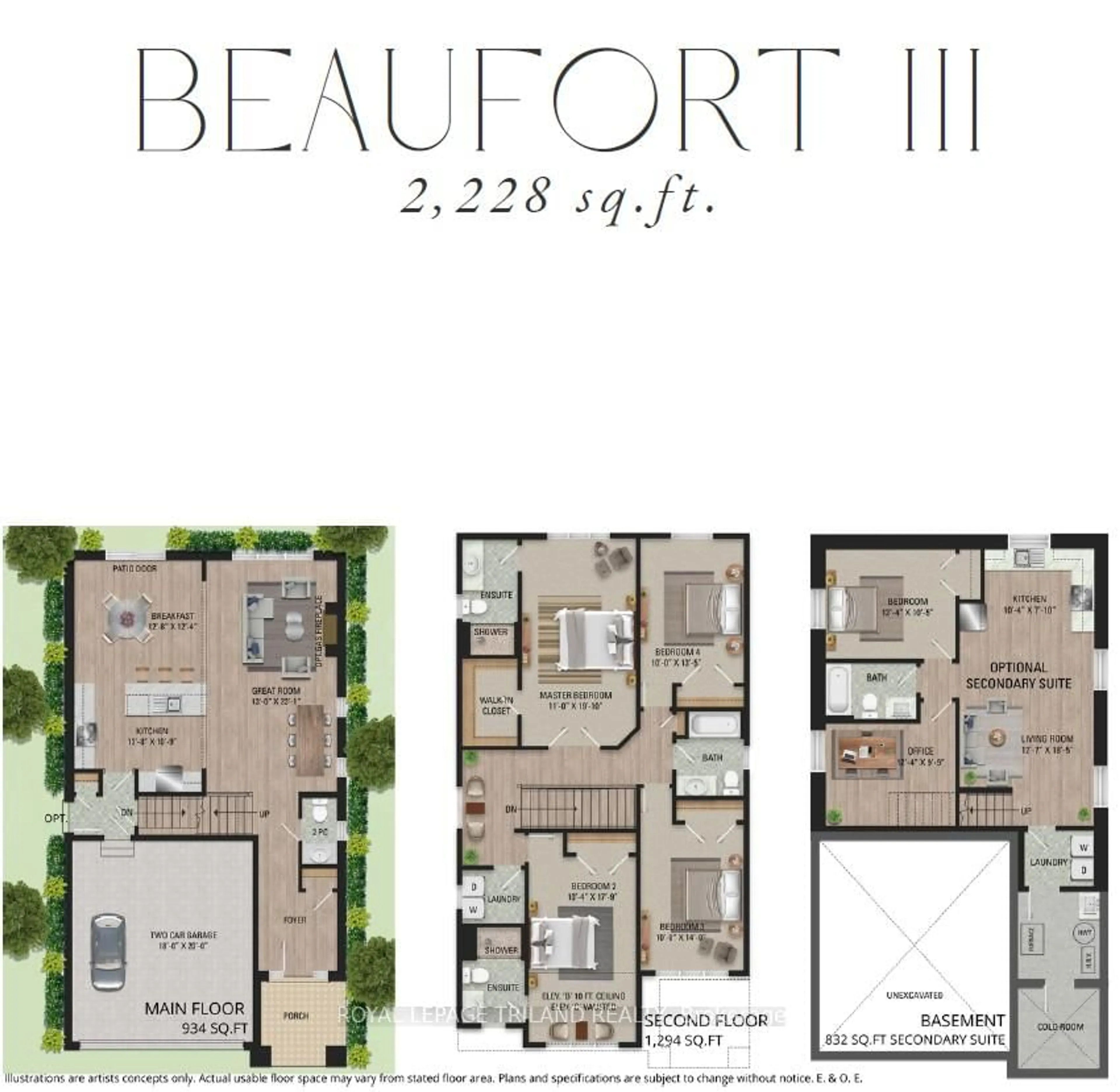 Floor plan for 4227 LIBERTY Crossing, London South Ontario N6P 0L1