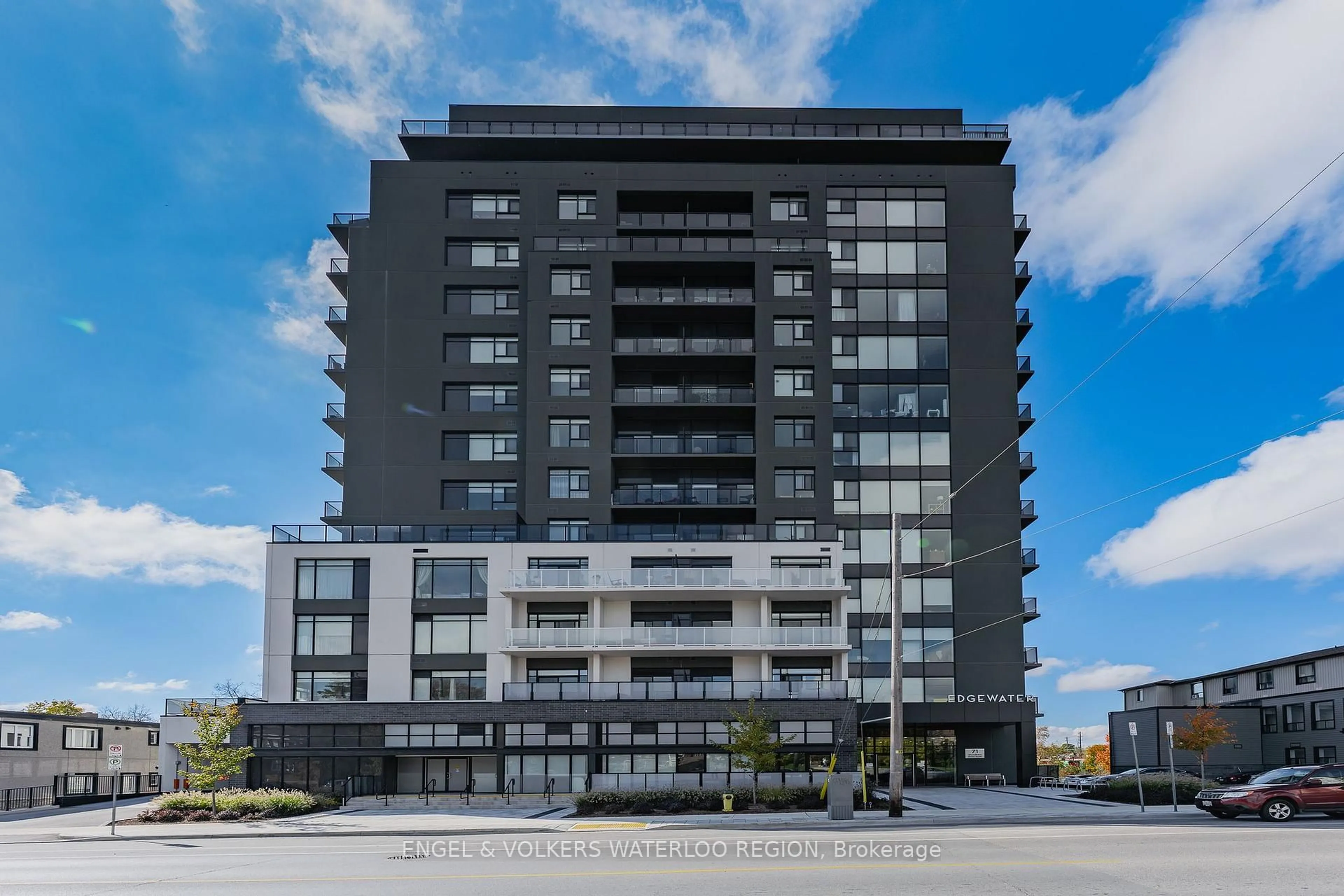 A pic from outside/outdoor area/front of a property/back of a property/a pic from drone, building for 71 Wyndham St #601, Guelph Ontario N1E 0T7