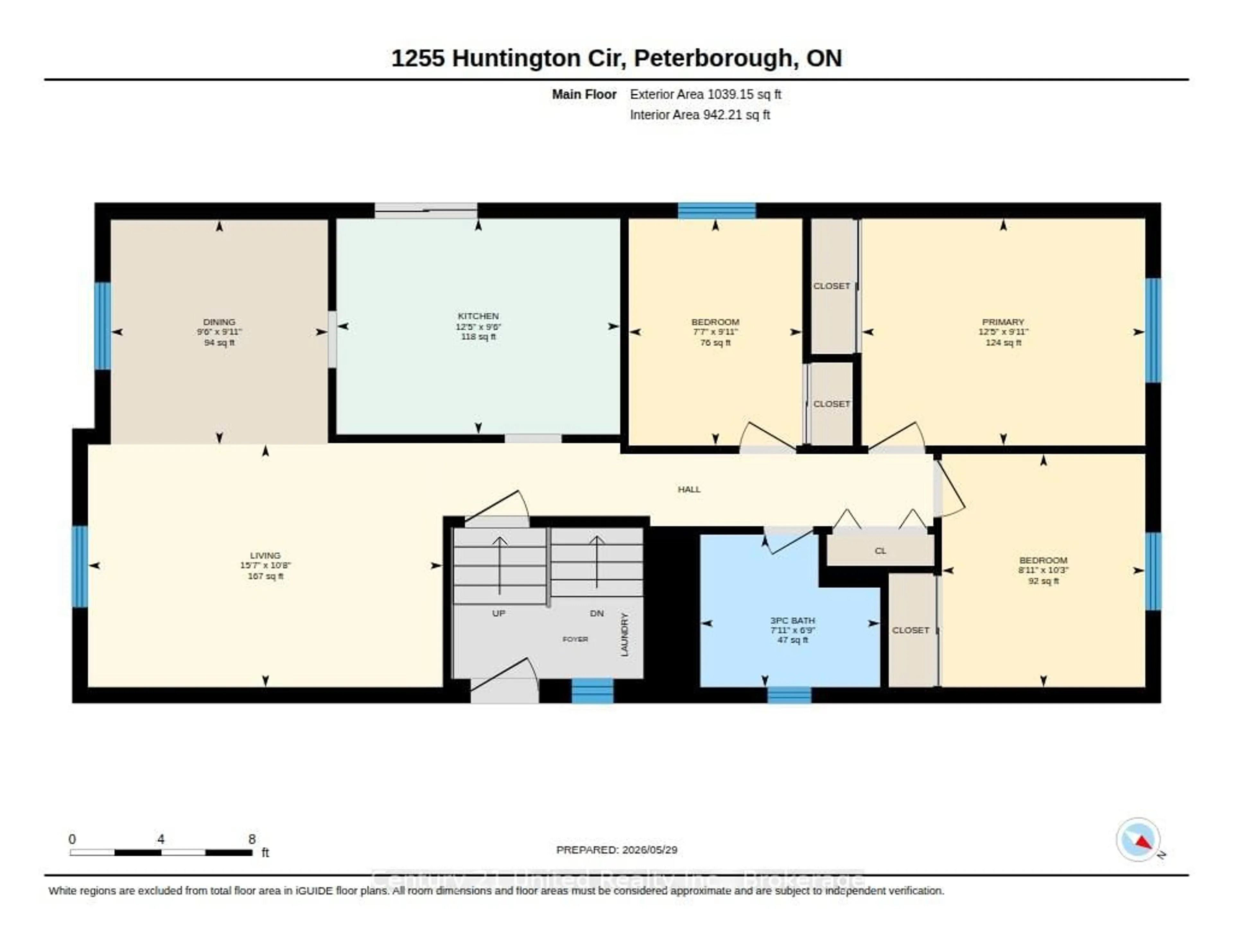 Floor plan for 1255 Huntington Circ, Peterborough Ontario K9K 2B4