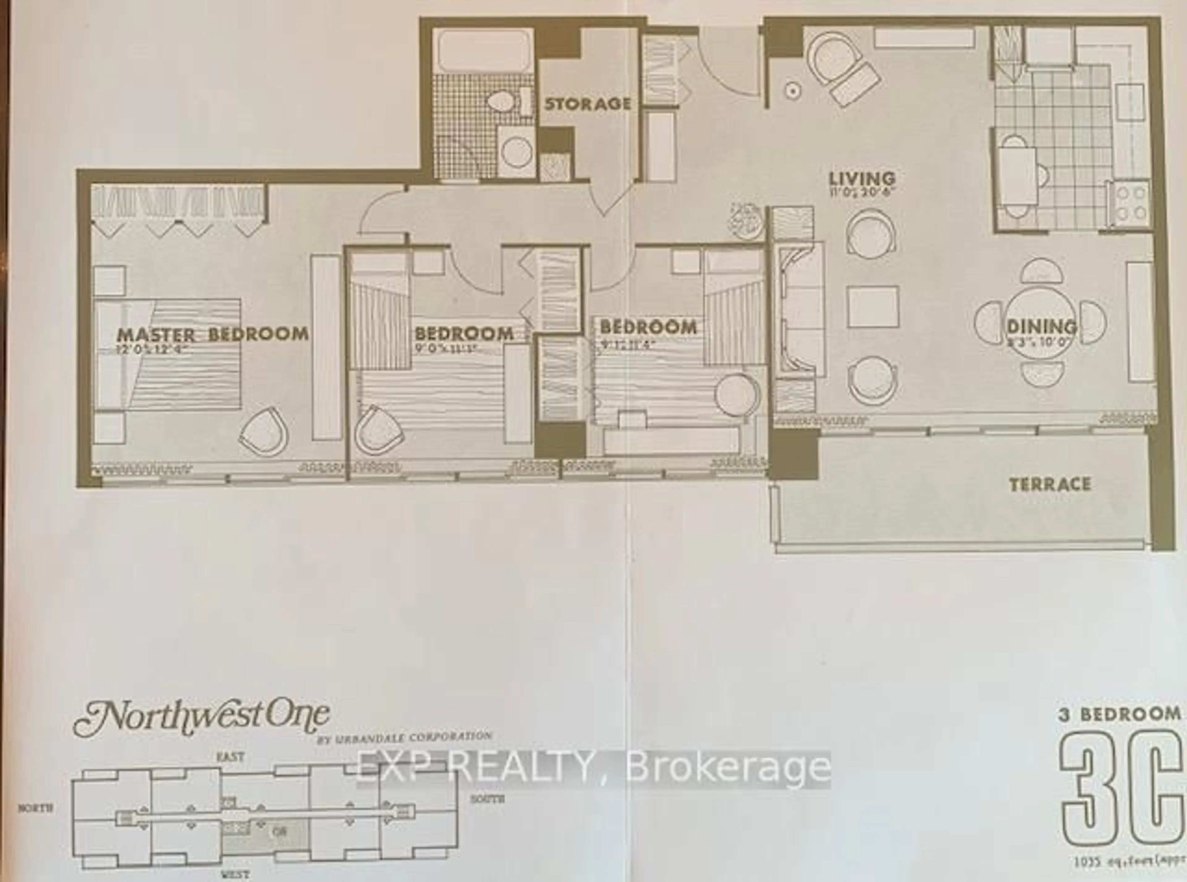 Floor plan for 2625 Regina St #2008, Ottawa Ontario K2B 5W8