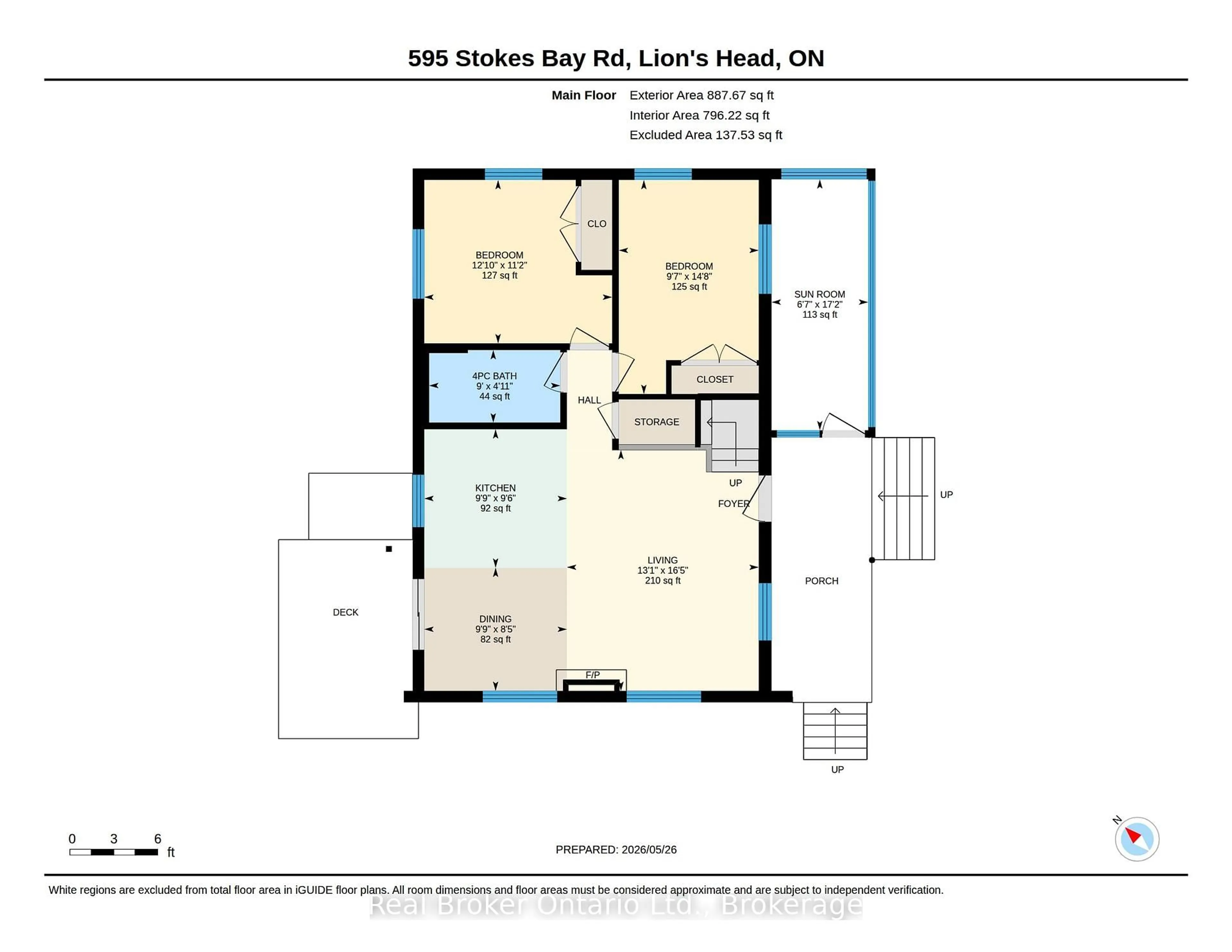 Floor plan for 595 Stokes Bay Rd, Northern Bruce Peninsula Ontario N0H 1W0