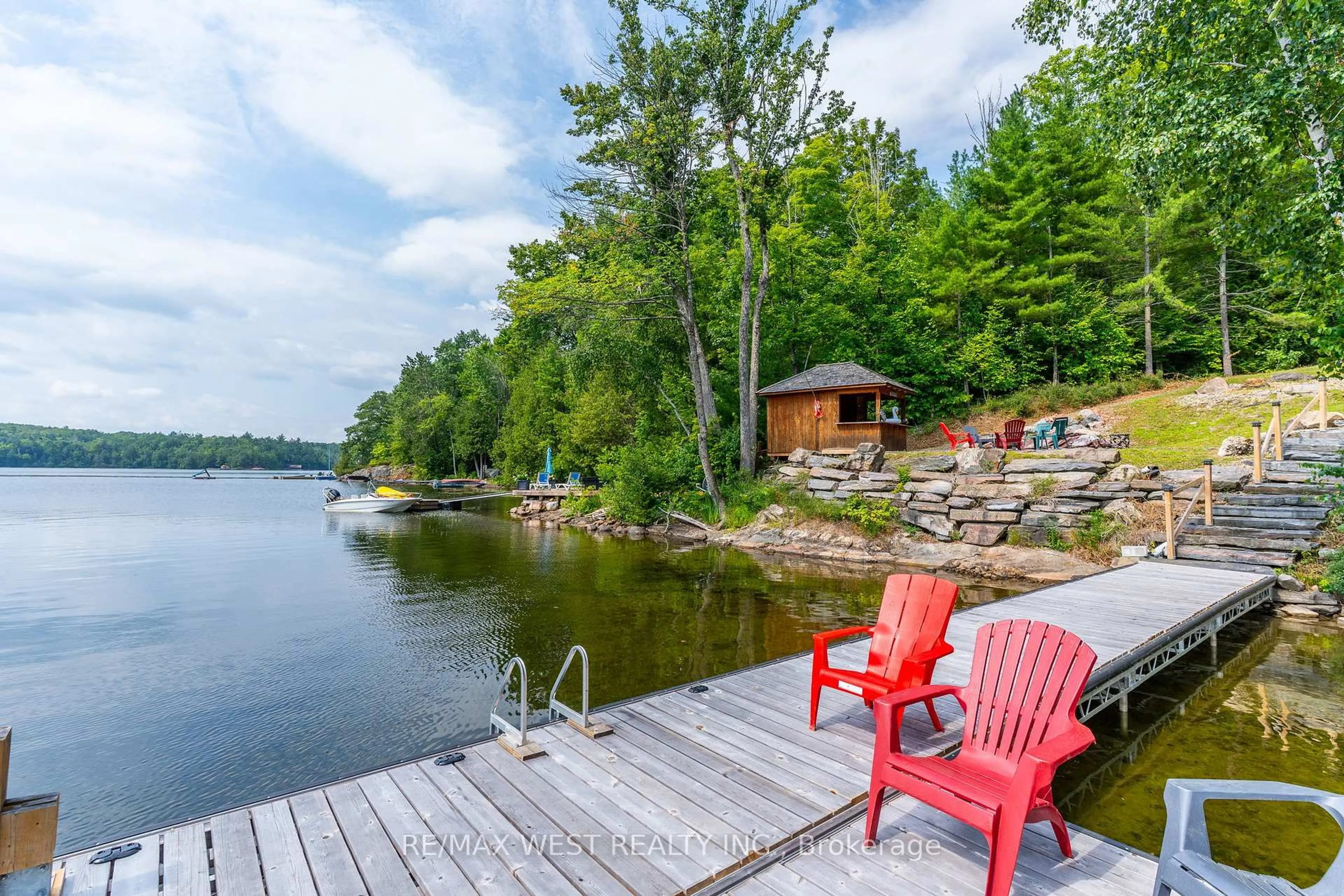 Patio, water/lake/river/ocean view for 1187 BOB BEENEY Tr, Minden Hills Ontario K0M 2K0