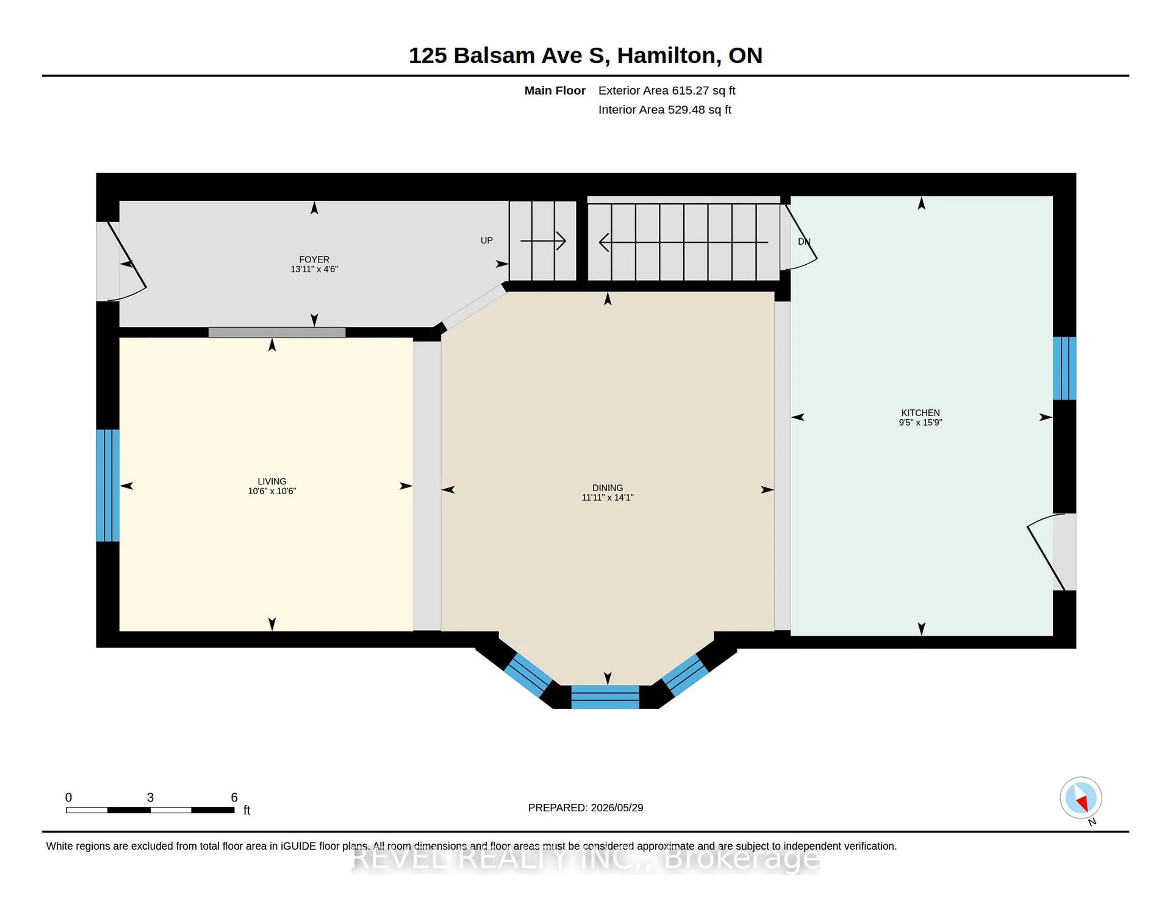 Floor plan for 125 Balsam Ave, Hamilton Ontario L8M 3B4