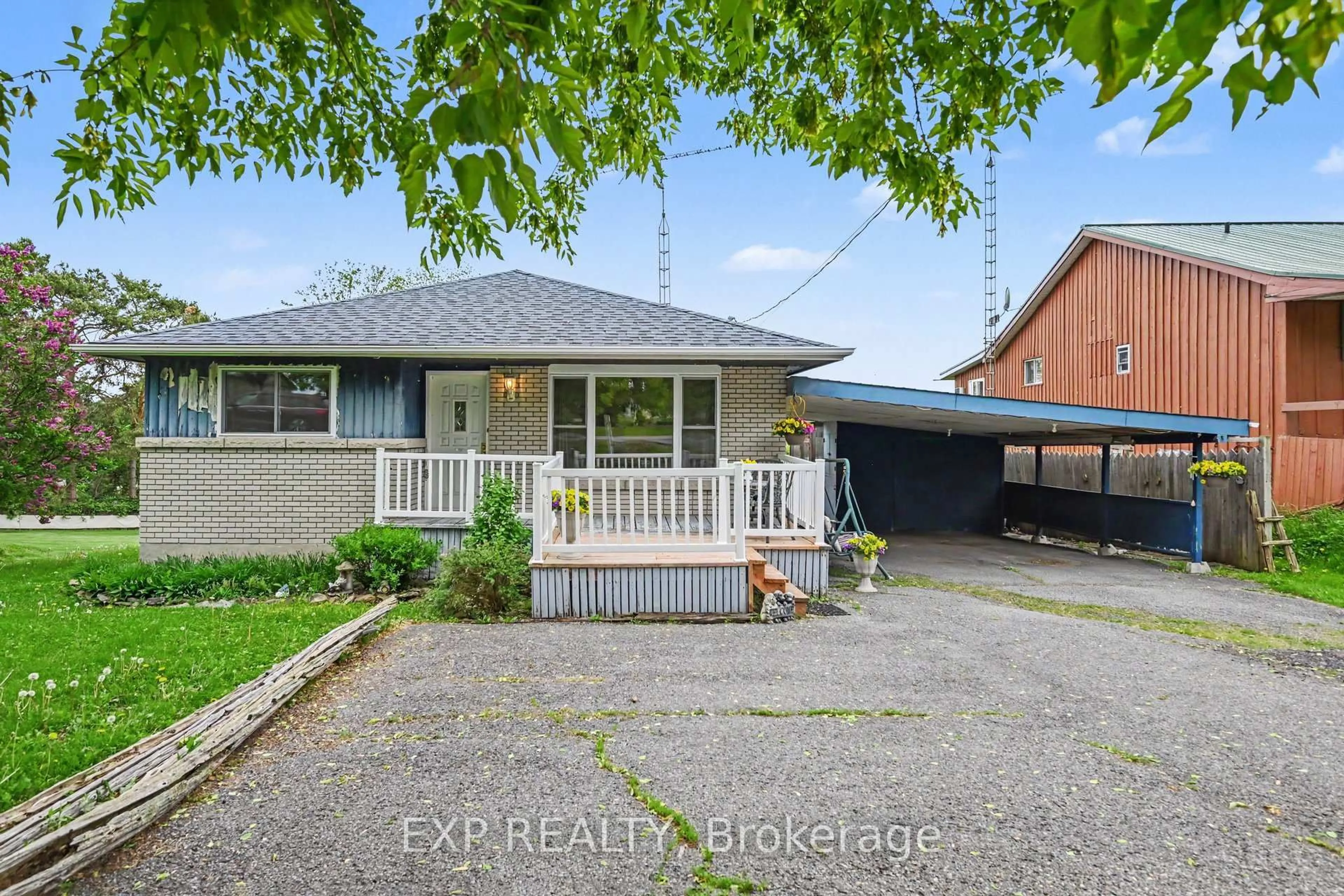 A pic from outside/outdoor area/front of a property/back of a property/a pic from drone, street for 19460 County 2 Rd, South Glengarry Ontario K0C 2E0