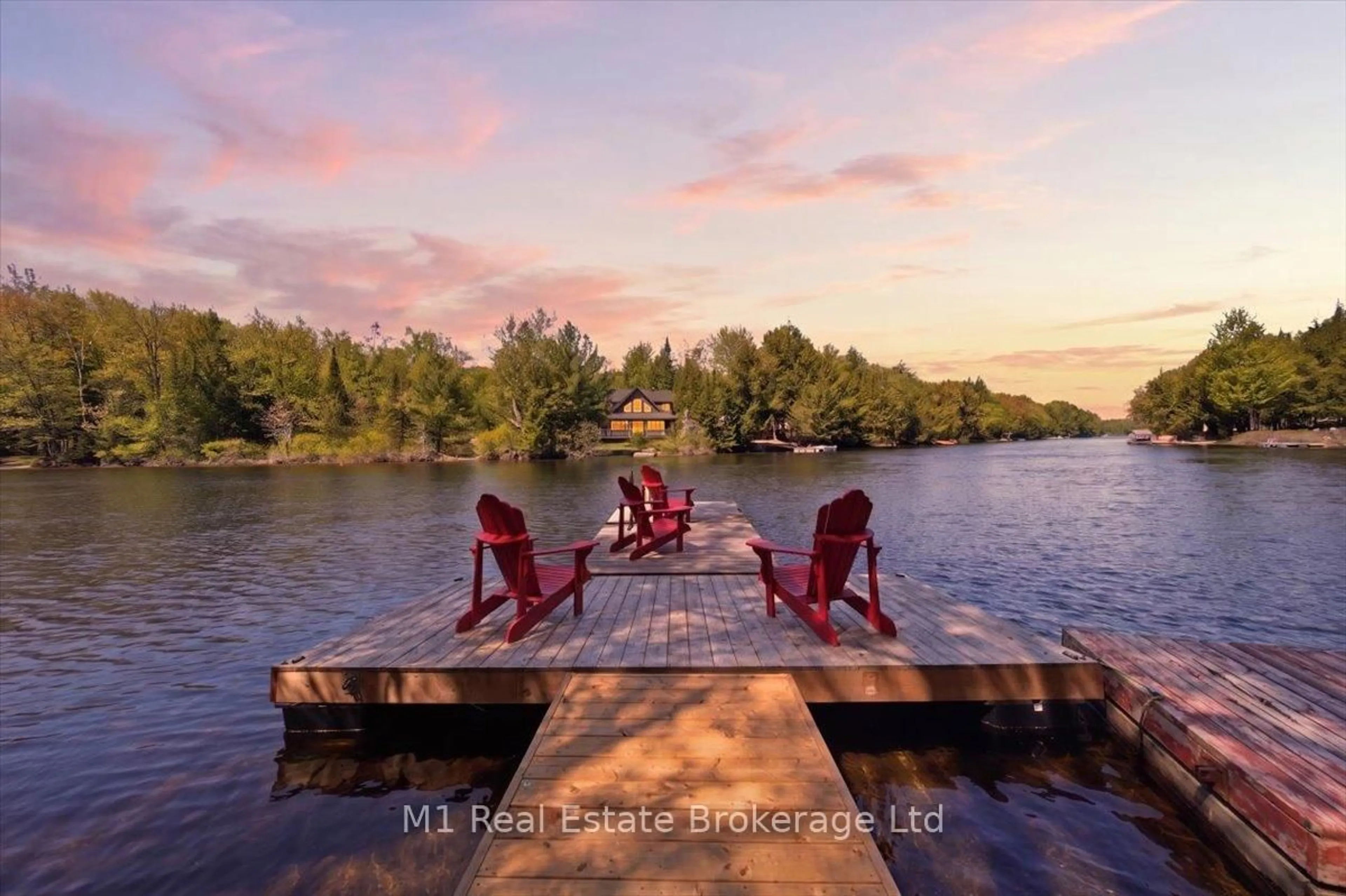 Patio, water/lake/river/ocean view for 1159 Cridiford Rd, Bracebridge Ontario P1L 1X3