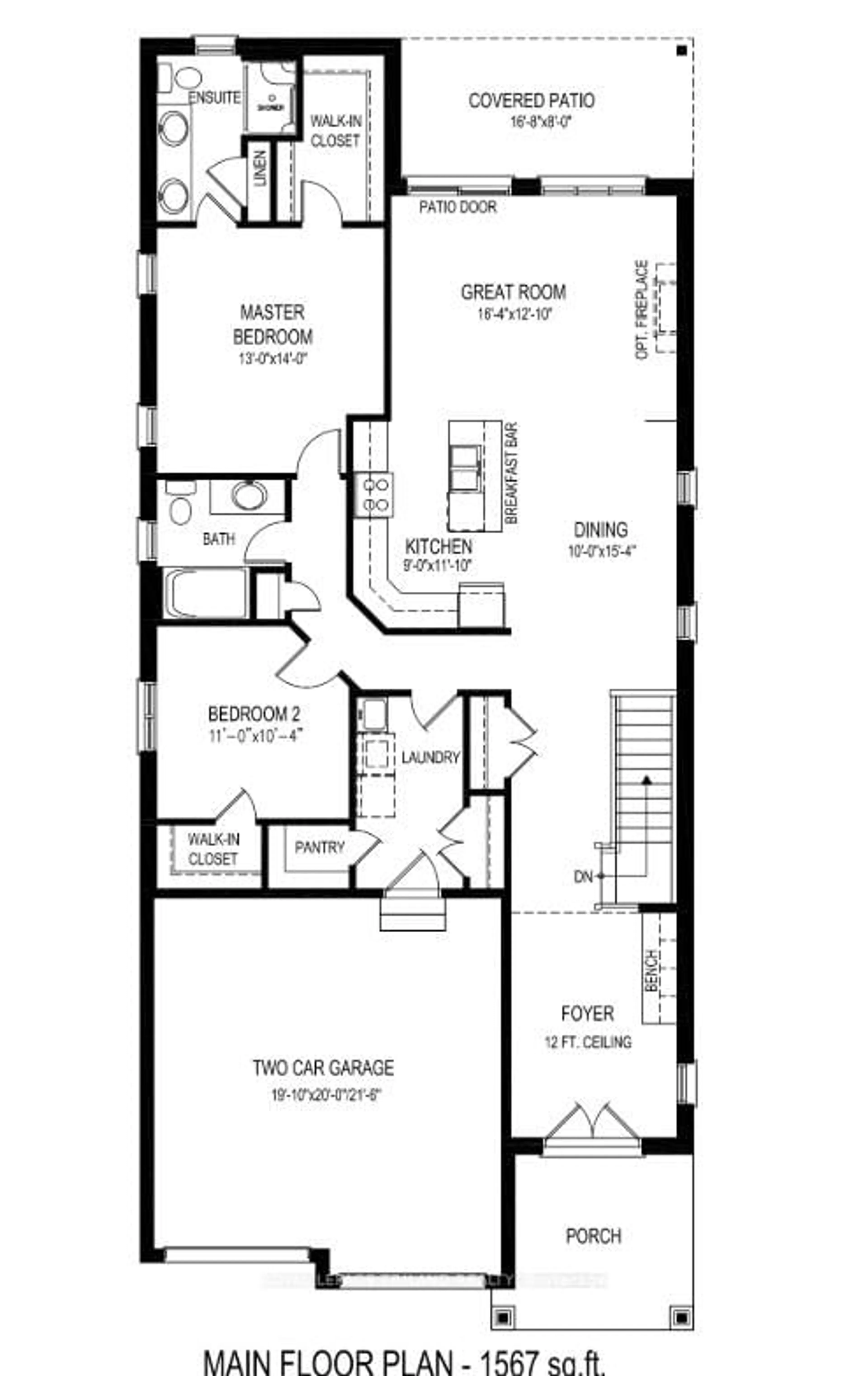 Floor plan for 4229 GREEN Bend, London South Ontario N6P 0K9