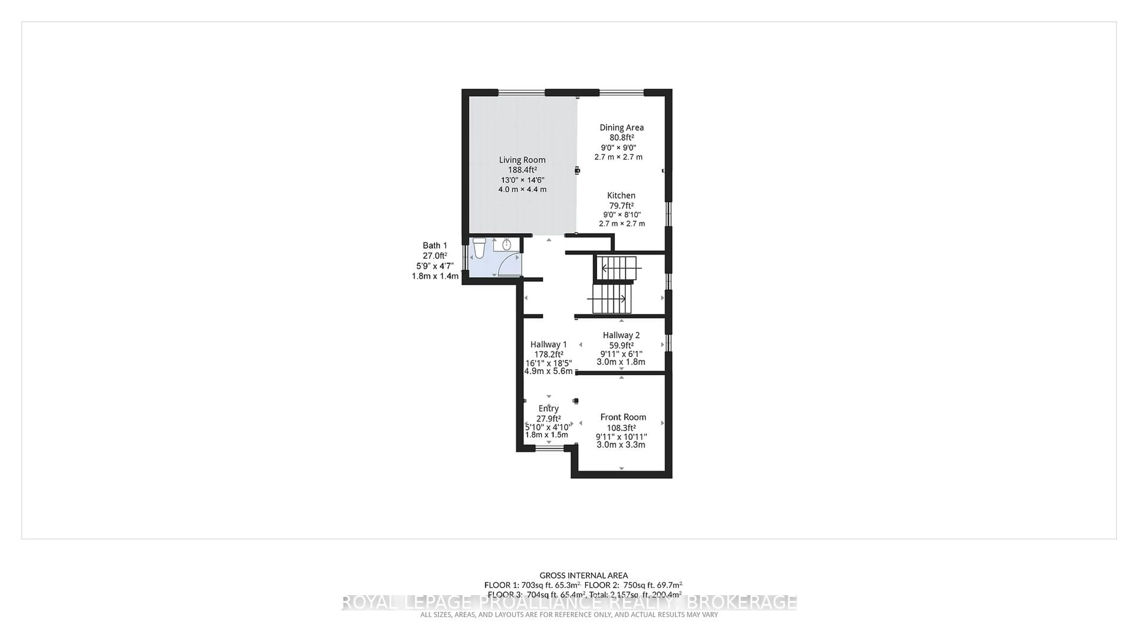 Floor plan for 87 Dalgleish Ave, Kingston Ontario K7K 7E1